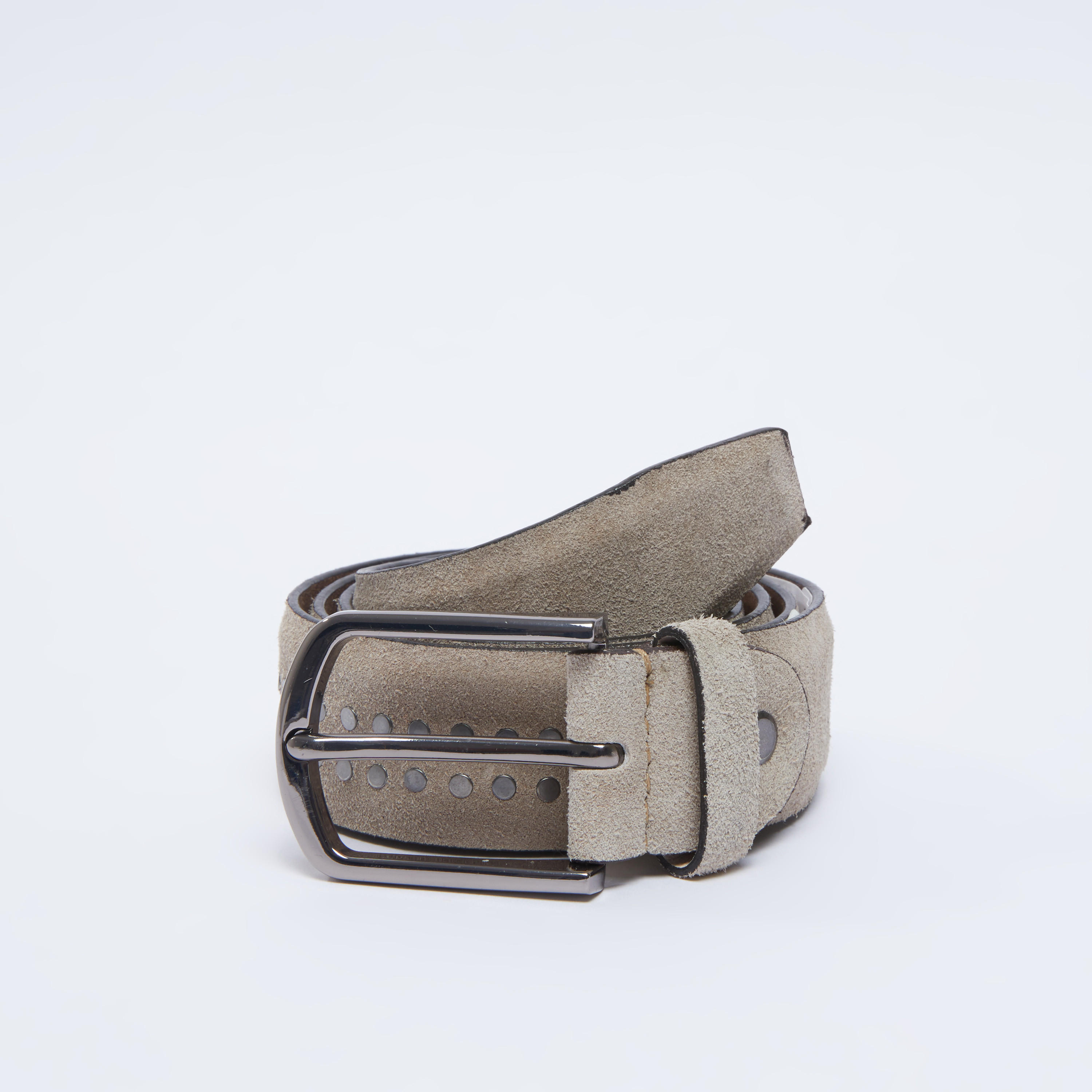 حزام  مزين بارز الملمس بأبزيم بدبوس-men-beltsandwallets-belts-image-1
