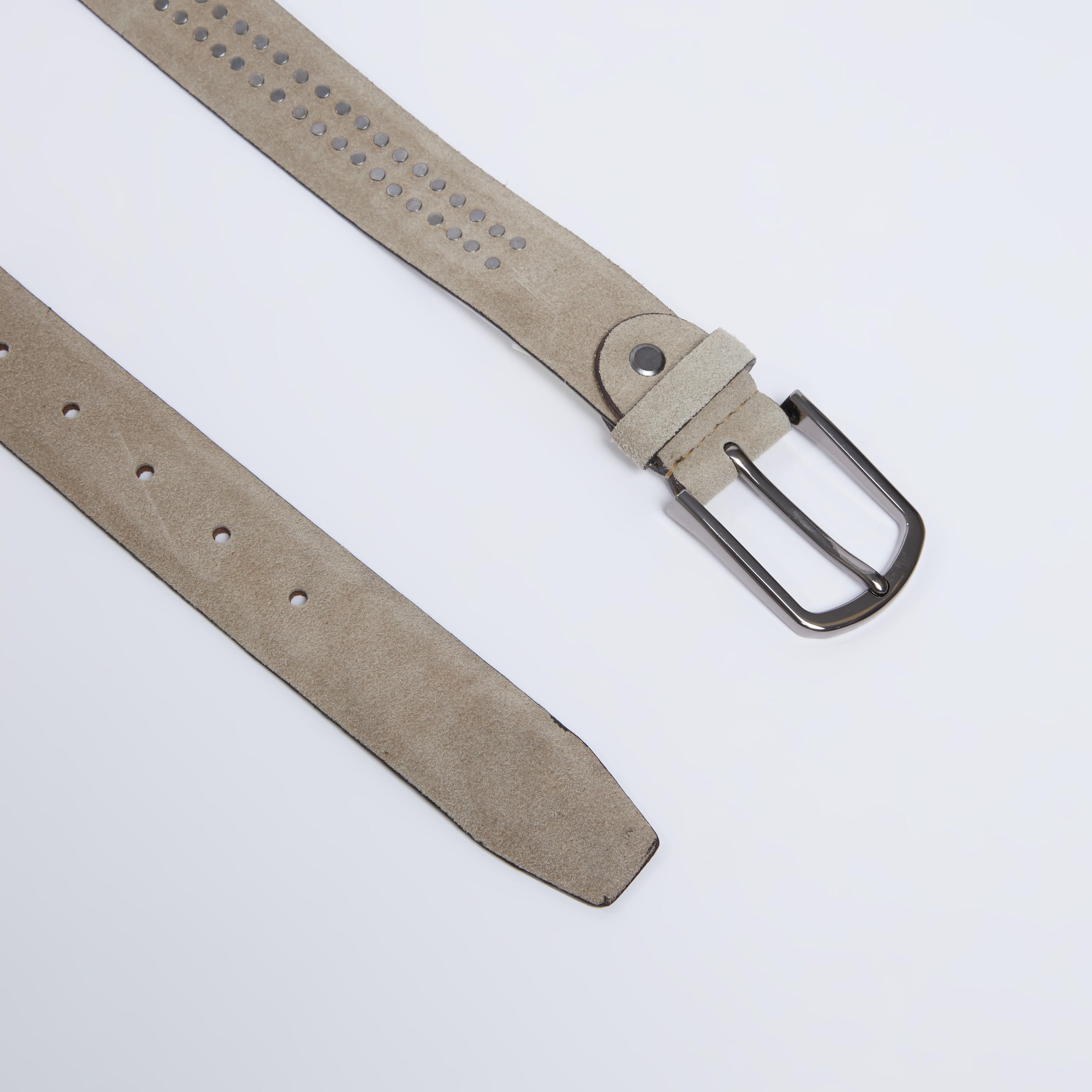 حزام  مزين بارز الملمس بأبزيم بدبوس-men-beltsandwallets-belts-image-3