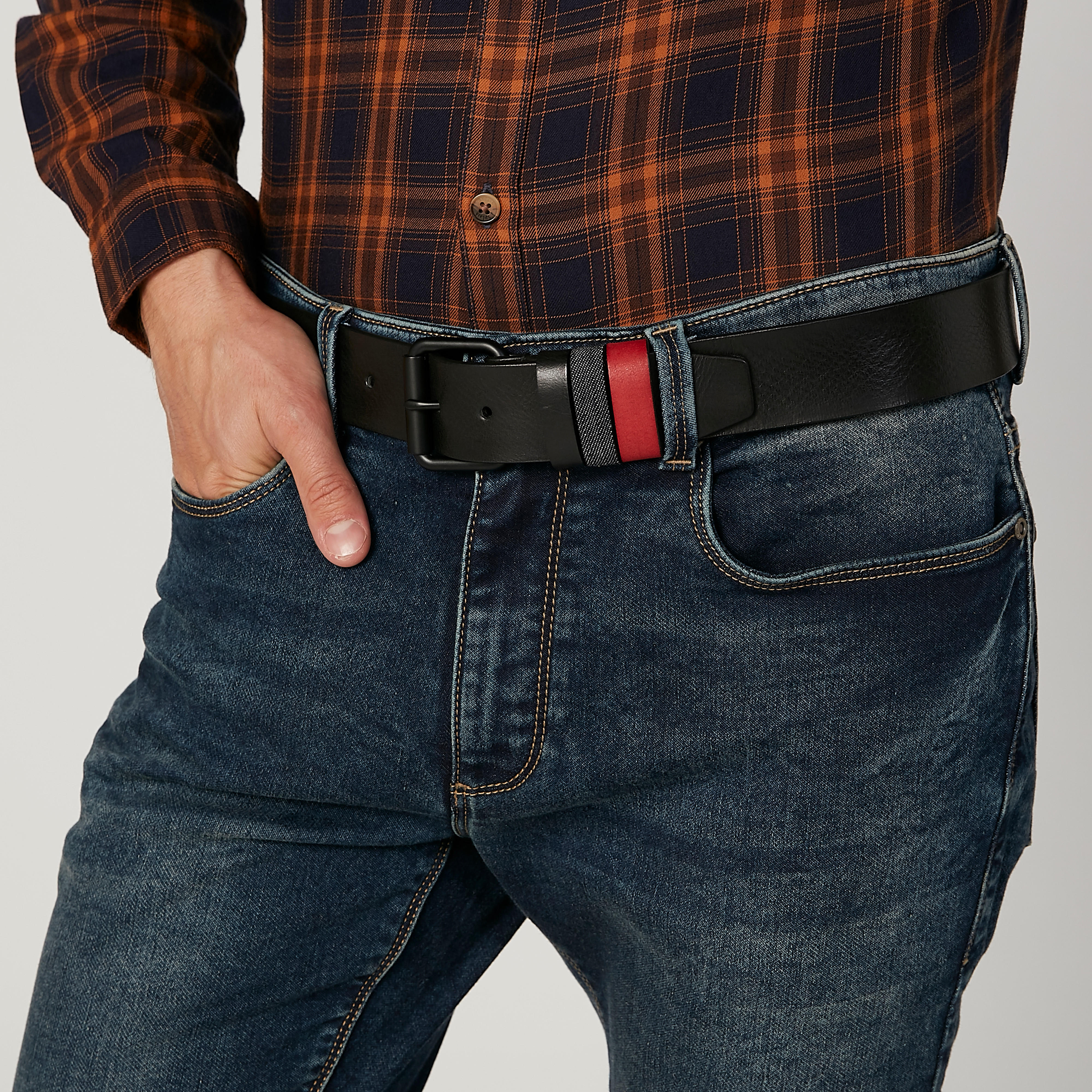 حزام سادة بإبزيم إغلاق بدبوس-men-beltsandwallets-belts-image-2