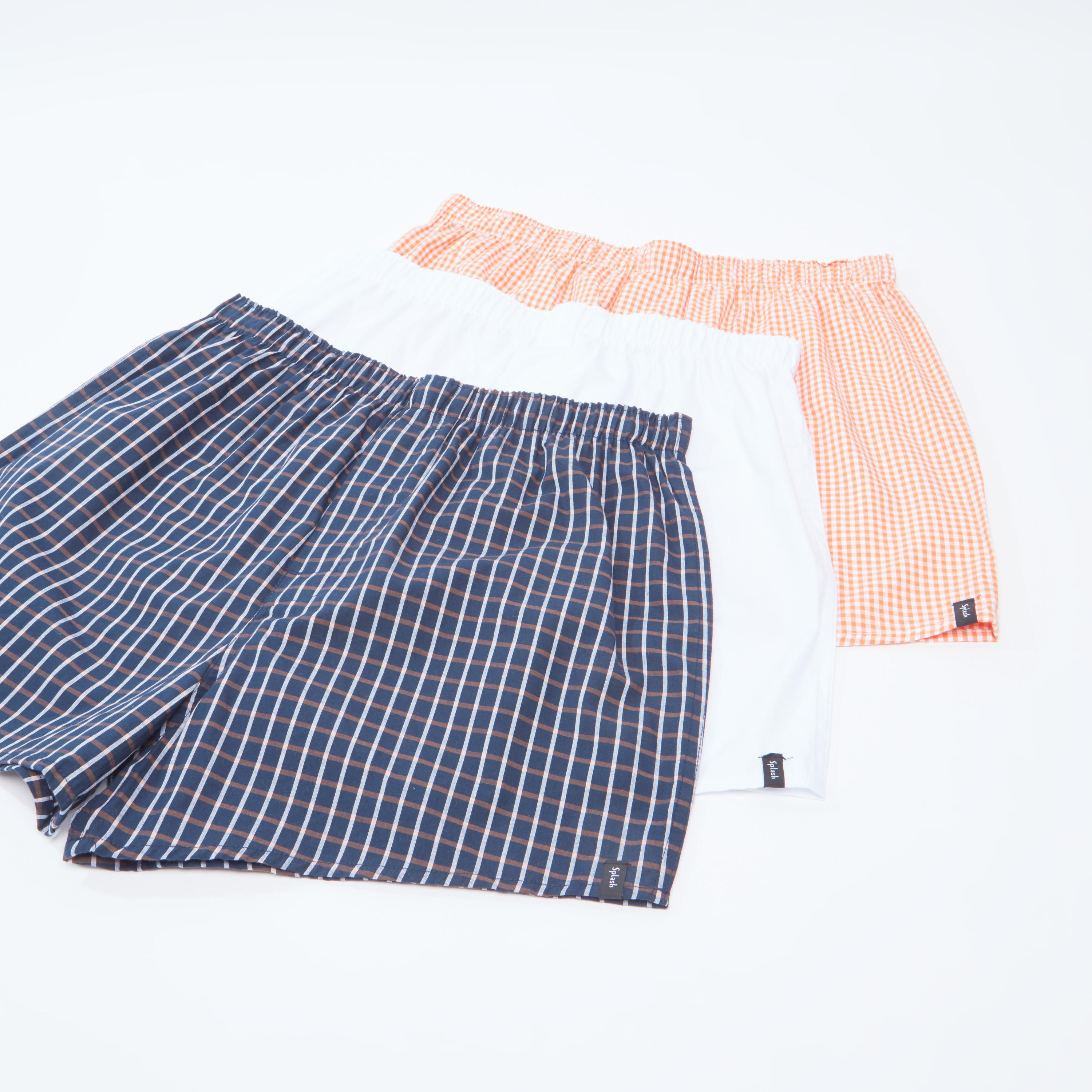 سراويل بوكسر متنوعة بخصر مطّاطي - طقم من 3 قطع-men-clothing-innerwear-underwear-image-1