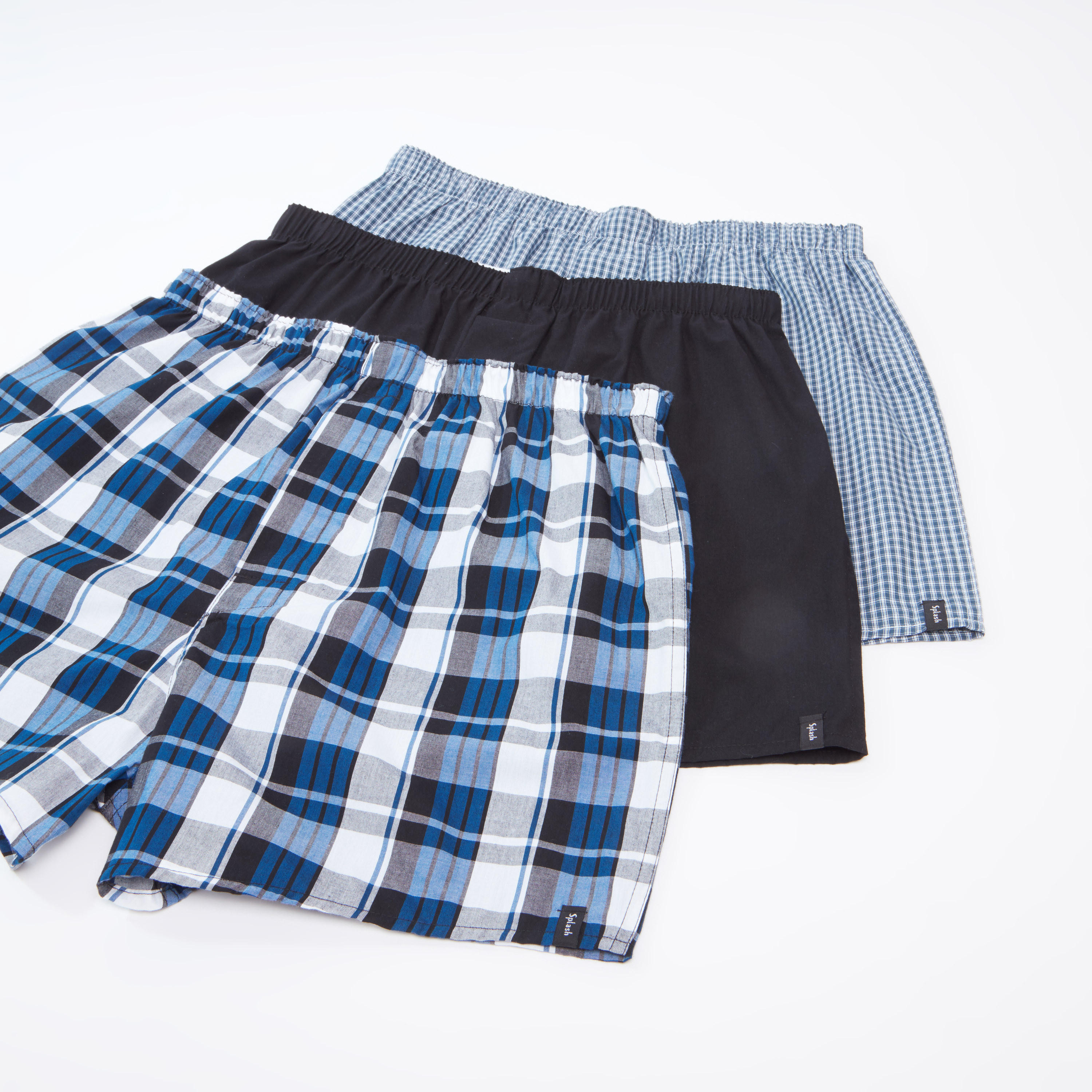 سراويل بوكسر متنوعة بخصر مطّاطي - طقم من 3 قطع-men-clothing-innerwear-underwear-image-1