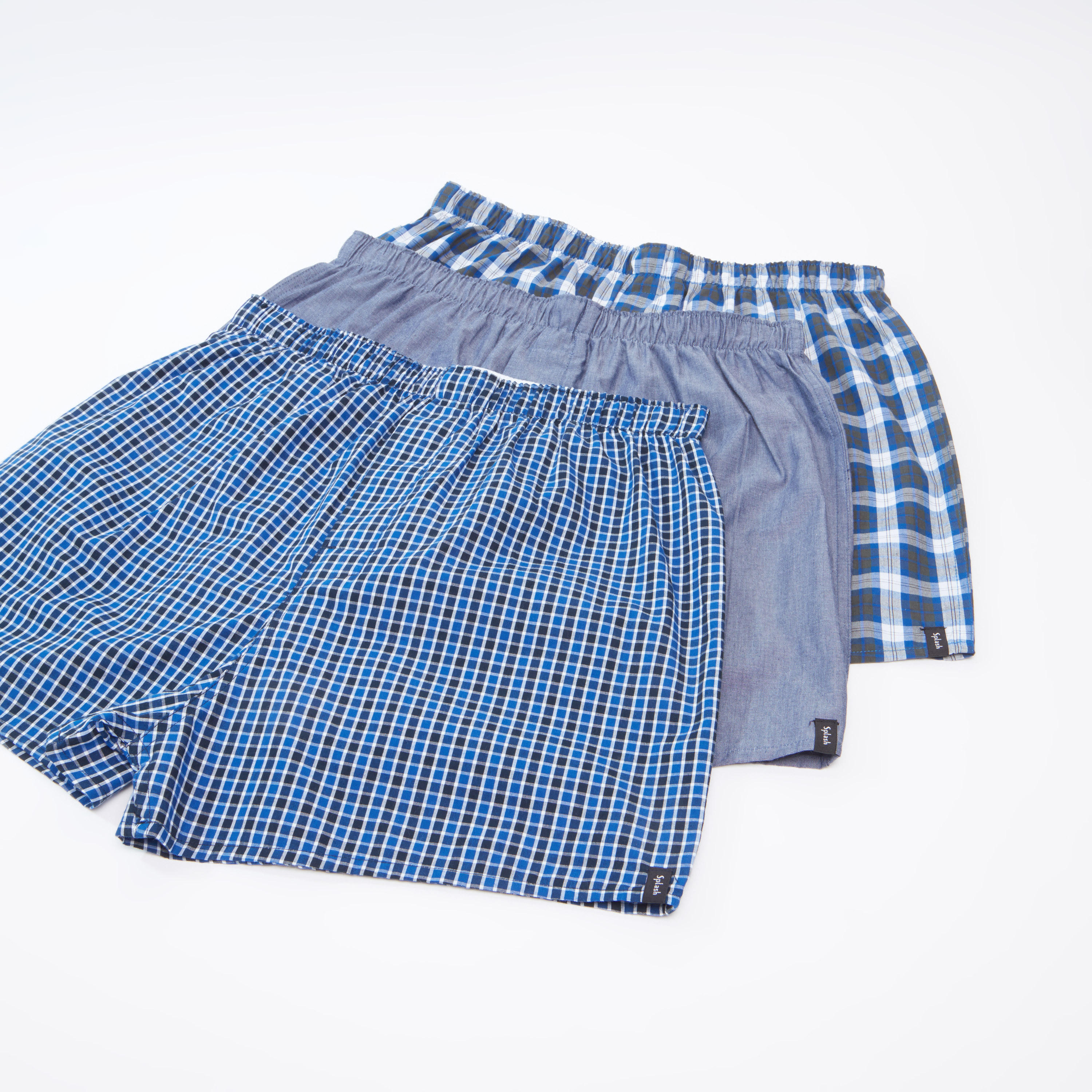 سراويل بوكسر متنوعة بخصر مطّاطي - طقم من 3 قطع-men-clothing-innerwear-underwear-image-1
