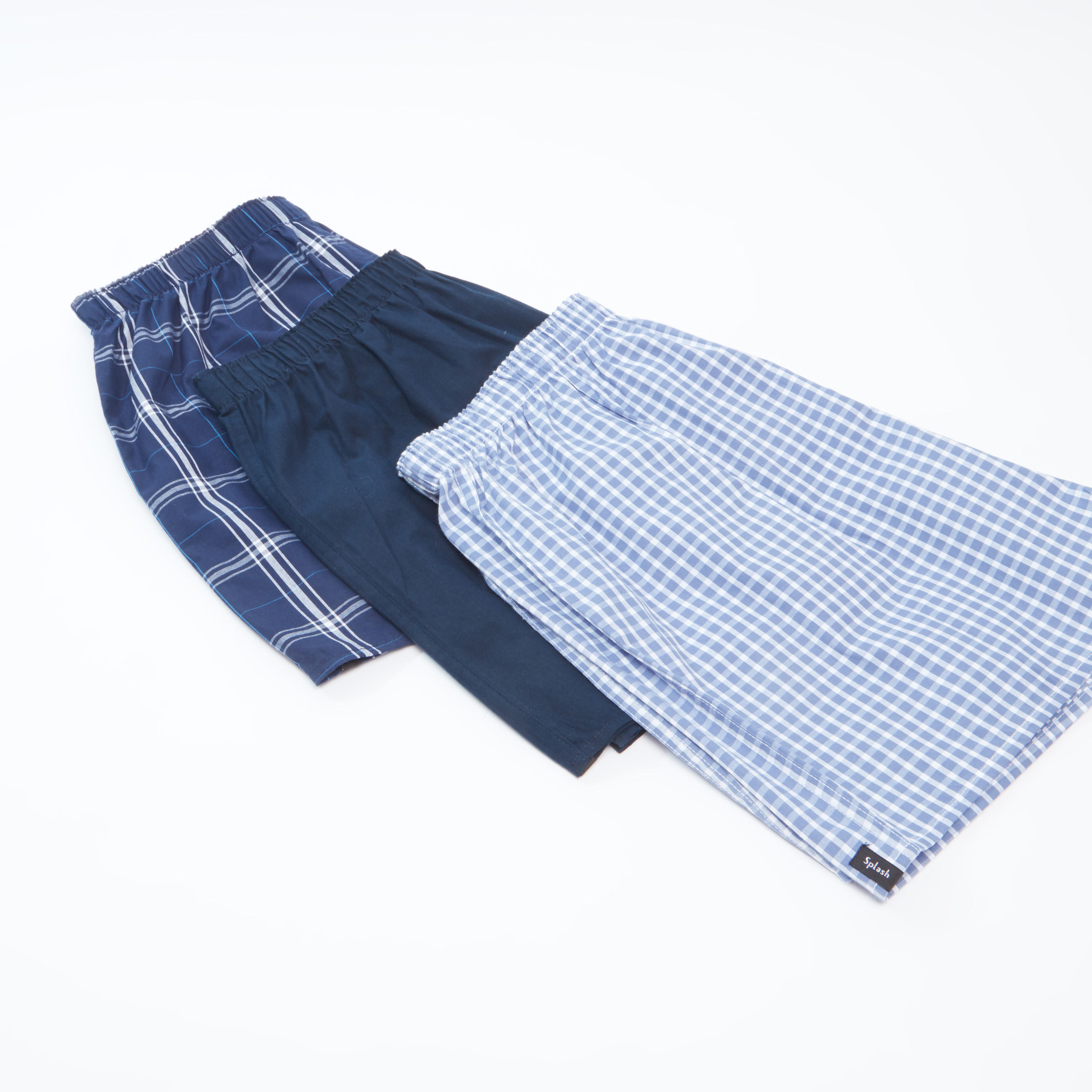 سراويل بوكسر متنوعة بخصر مطّاطي - طقم من 3 قطع-men-clothing-innerwear-underwear-image-3