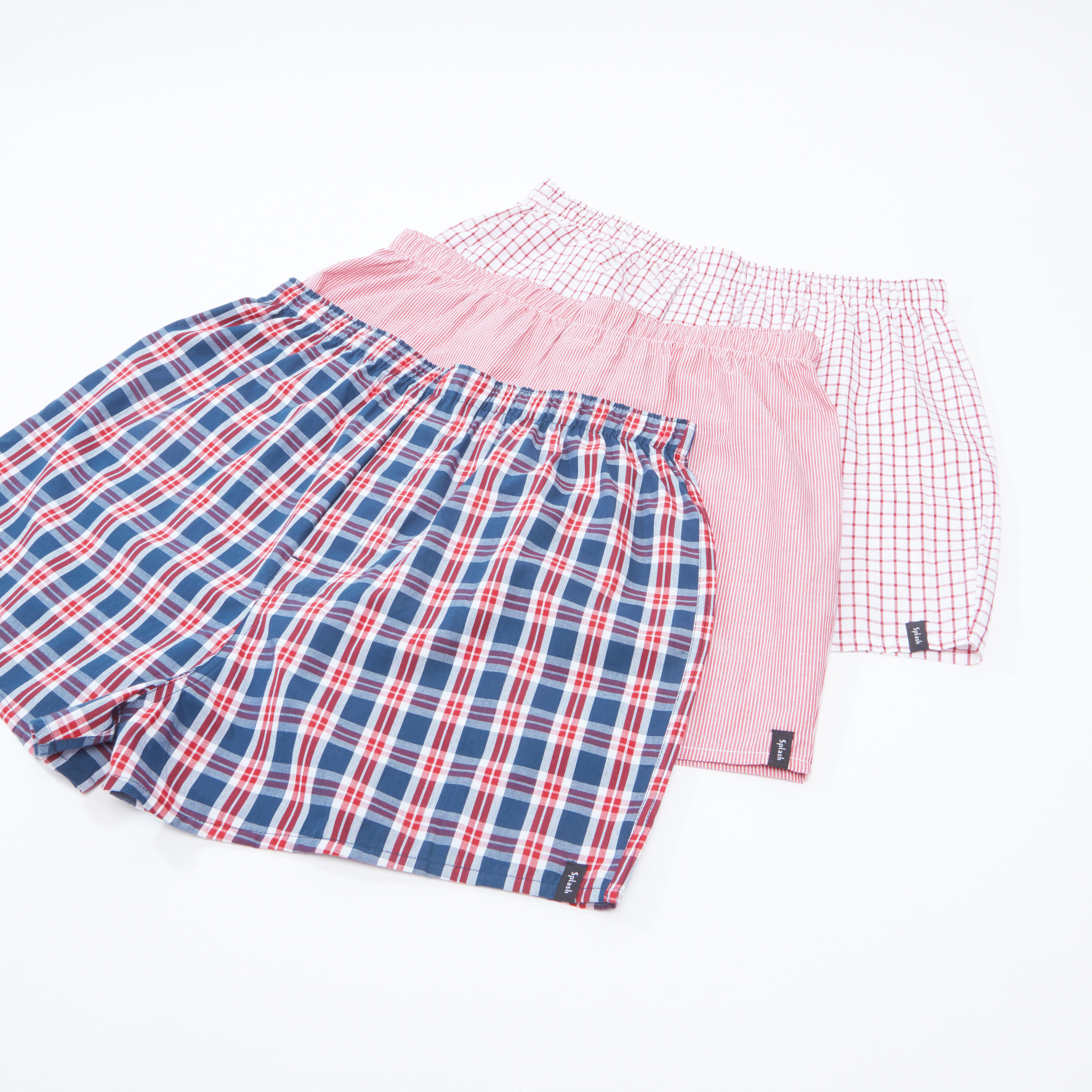 سراويل بوكسر متنوعة بخصر مطّاطي - طقم من 3 قطع-men-clothing-innerwear-underwear-image-1