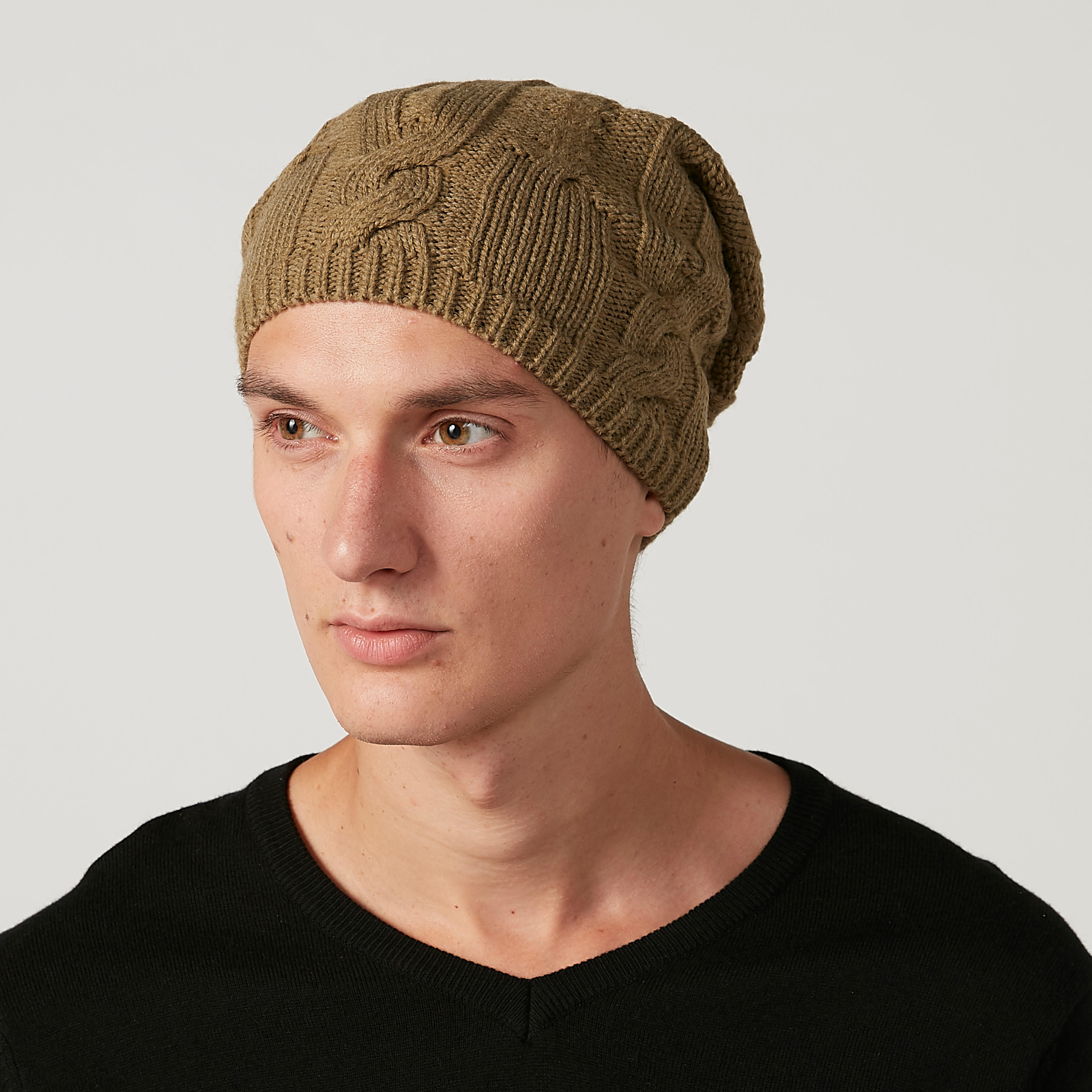 Textured Beanie Cap-men-caps-image-2