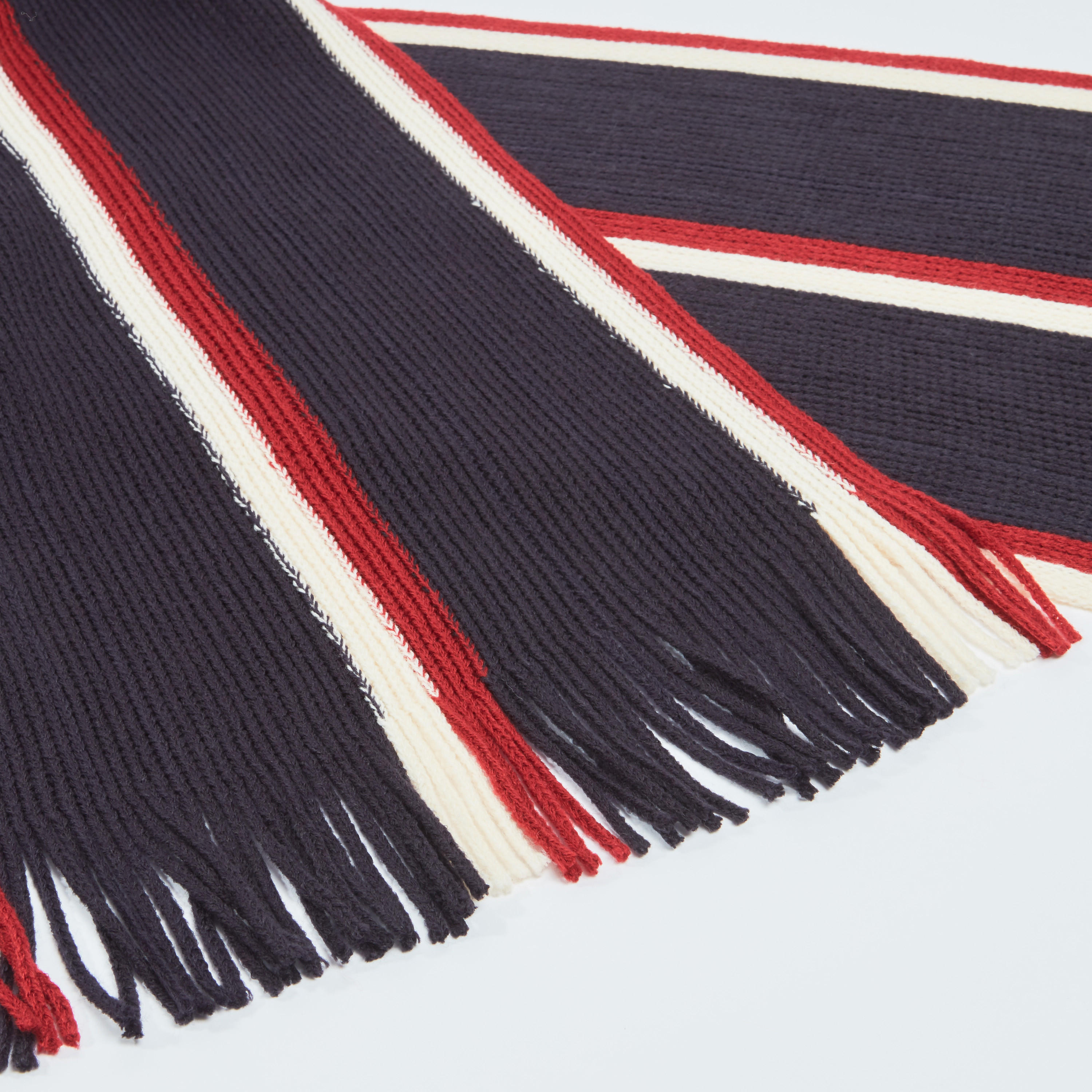 وشاح مخطط بارز الملمس بشراشيب-men-scarvesandgloves-image-3