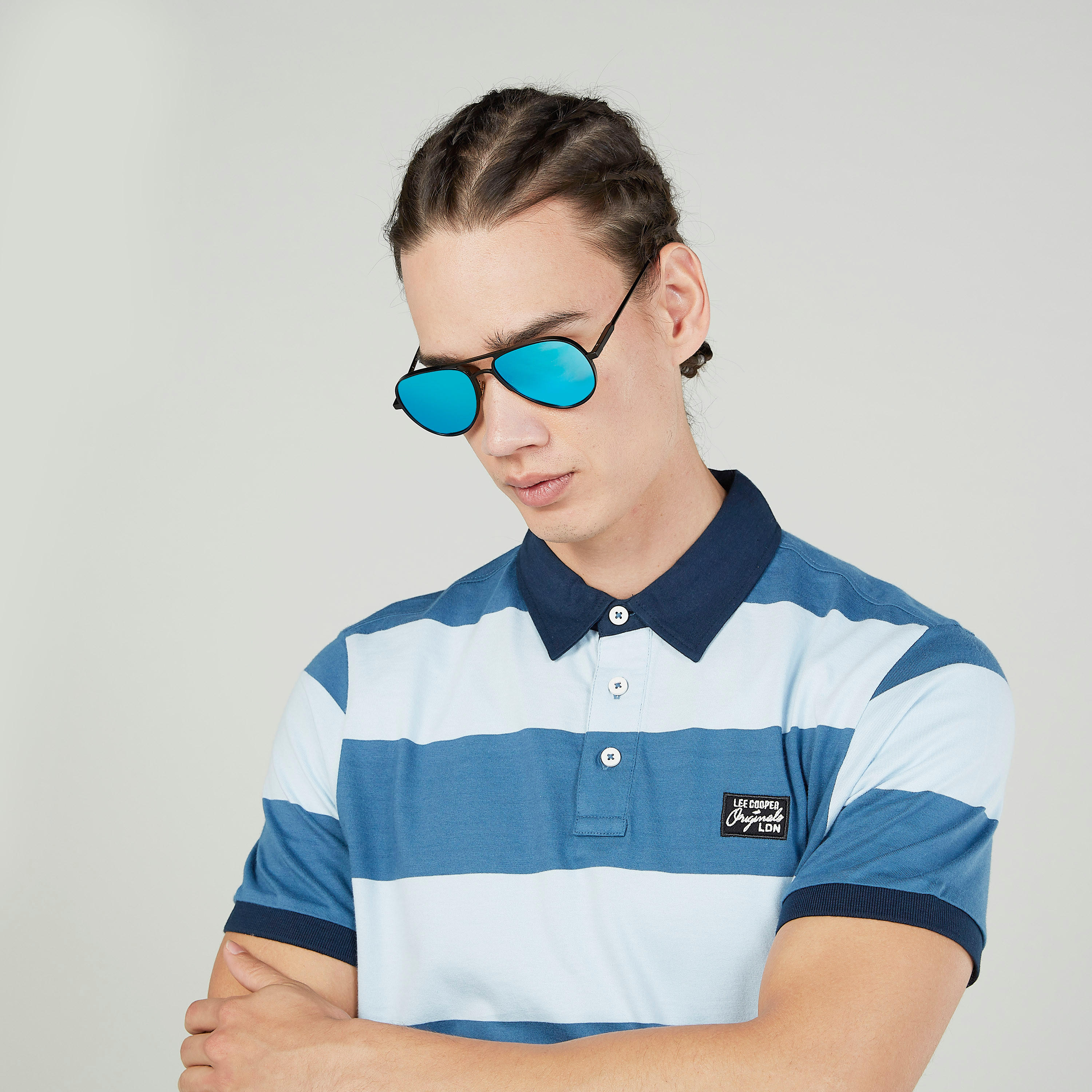 نظّارة شمسية أفياتور بإطار كامل ووسادات للأنف من أوكيالي بوناني-men-sunglasses-image-2