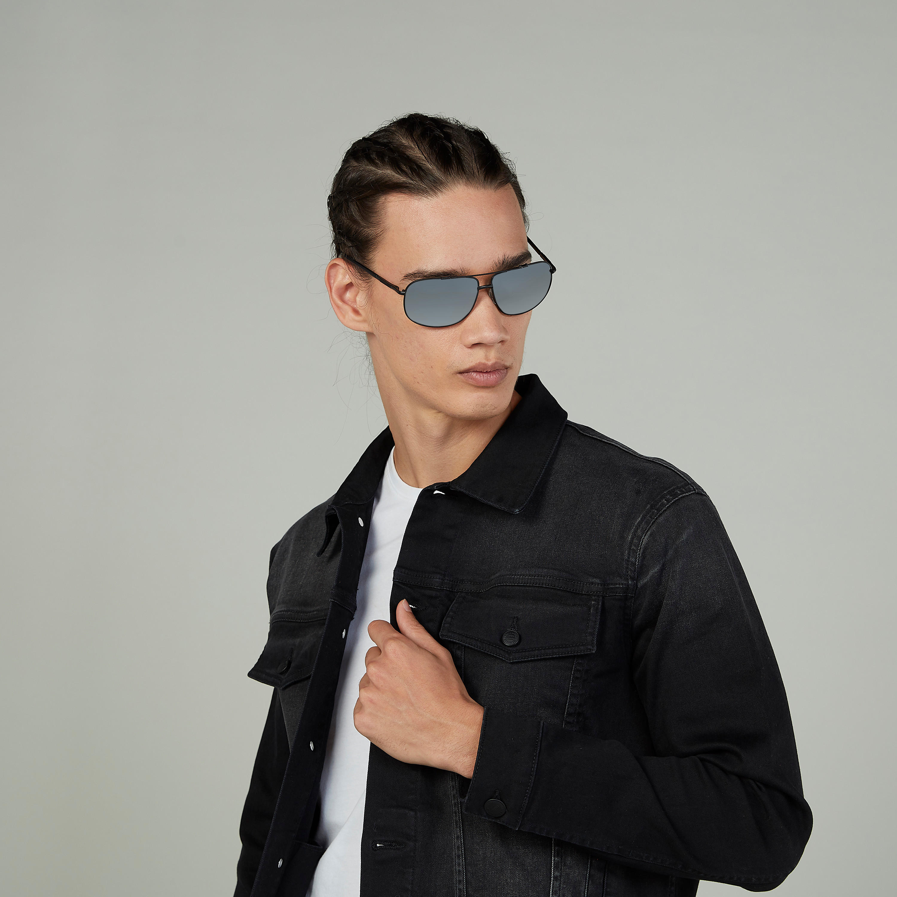 نظّارة شمسية بإطار كامل ووسادات للأنف من أوكيالي بوناني-men-sunglasses-image-2