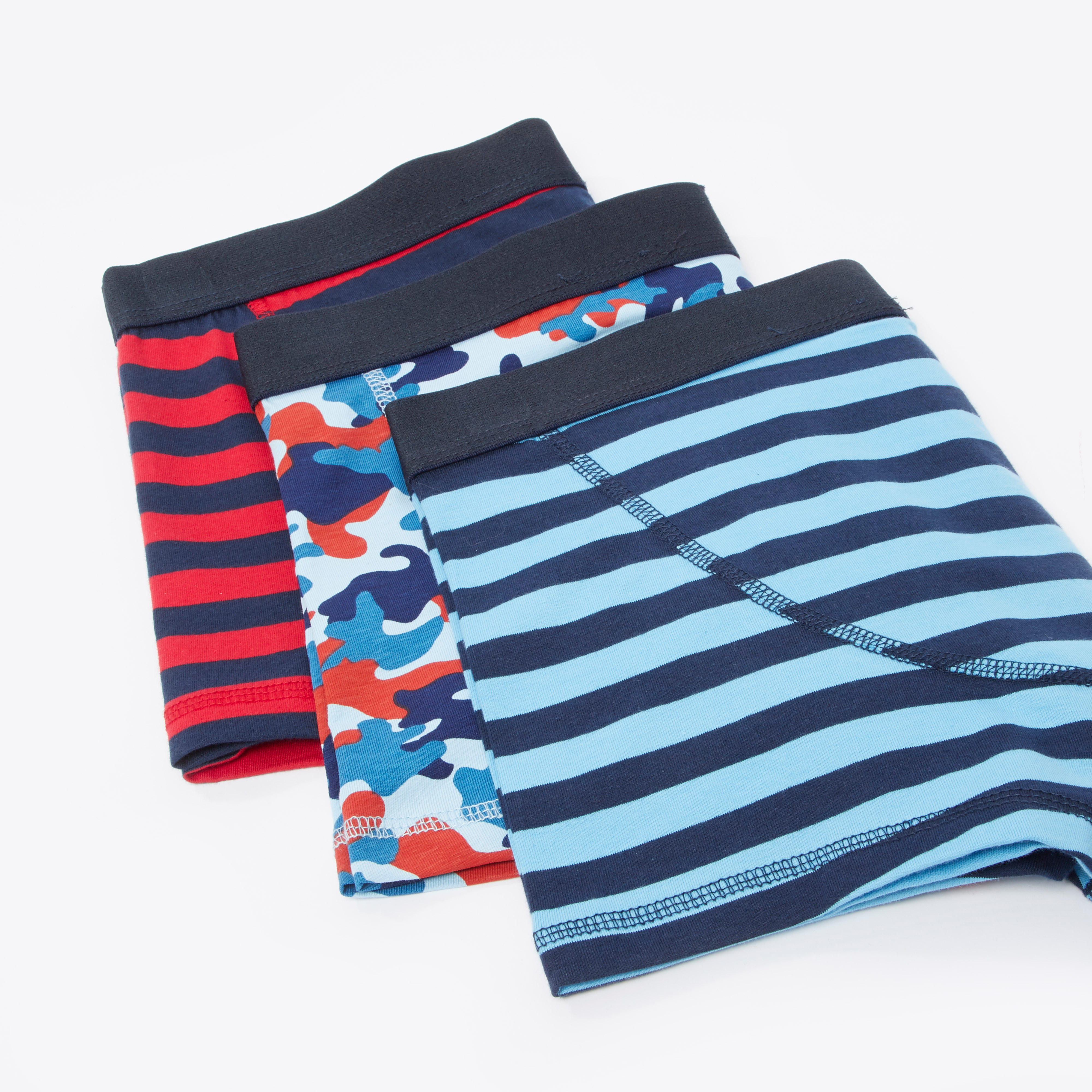 سراويل بوكسر متنوعة بخصر مطّاطي- طقم من 3 قطع-men-clothing-innerwear-underwear-image-3
