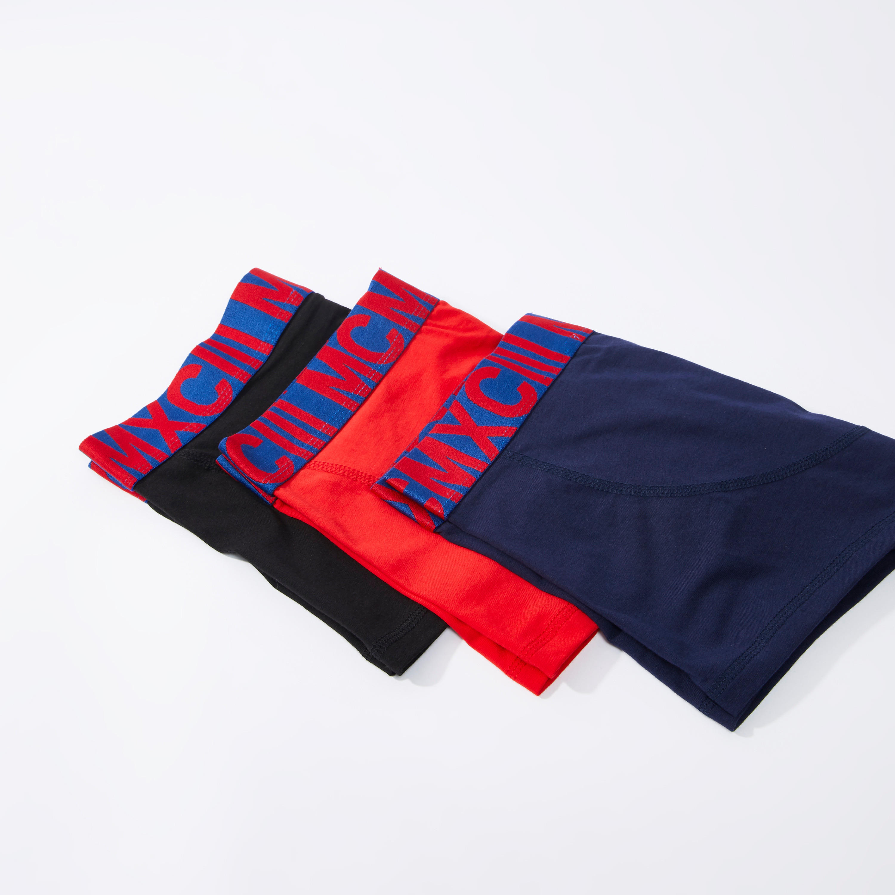 شورتات ترانك متنوعة بخصر مطّاطي عريض - طقم من 3 قطع-men-clothing-innerwear-underwear-image-3