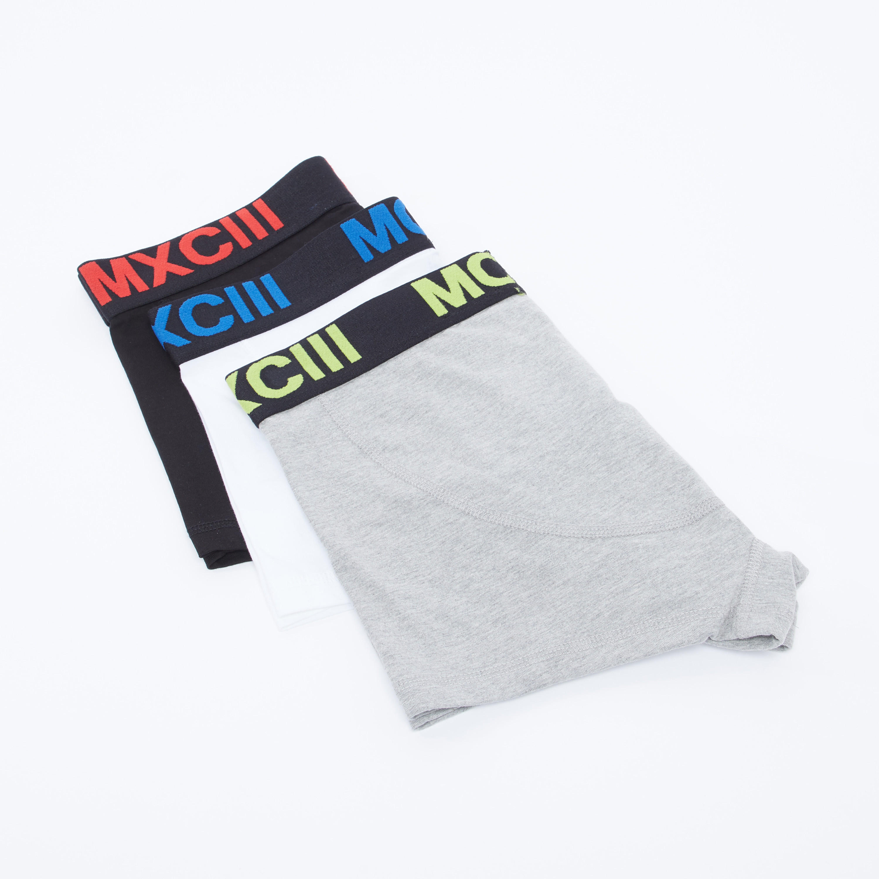 Set of 3 - Plain Trunks with Printed Wide Elasticised Waistband-men-clothing-innerwear-underwear-image-3