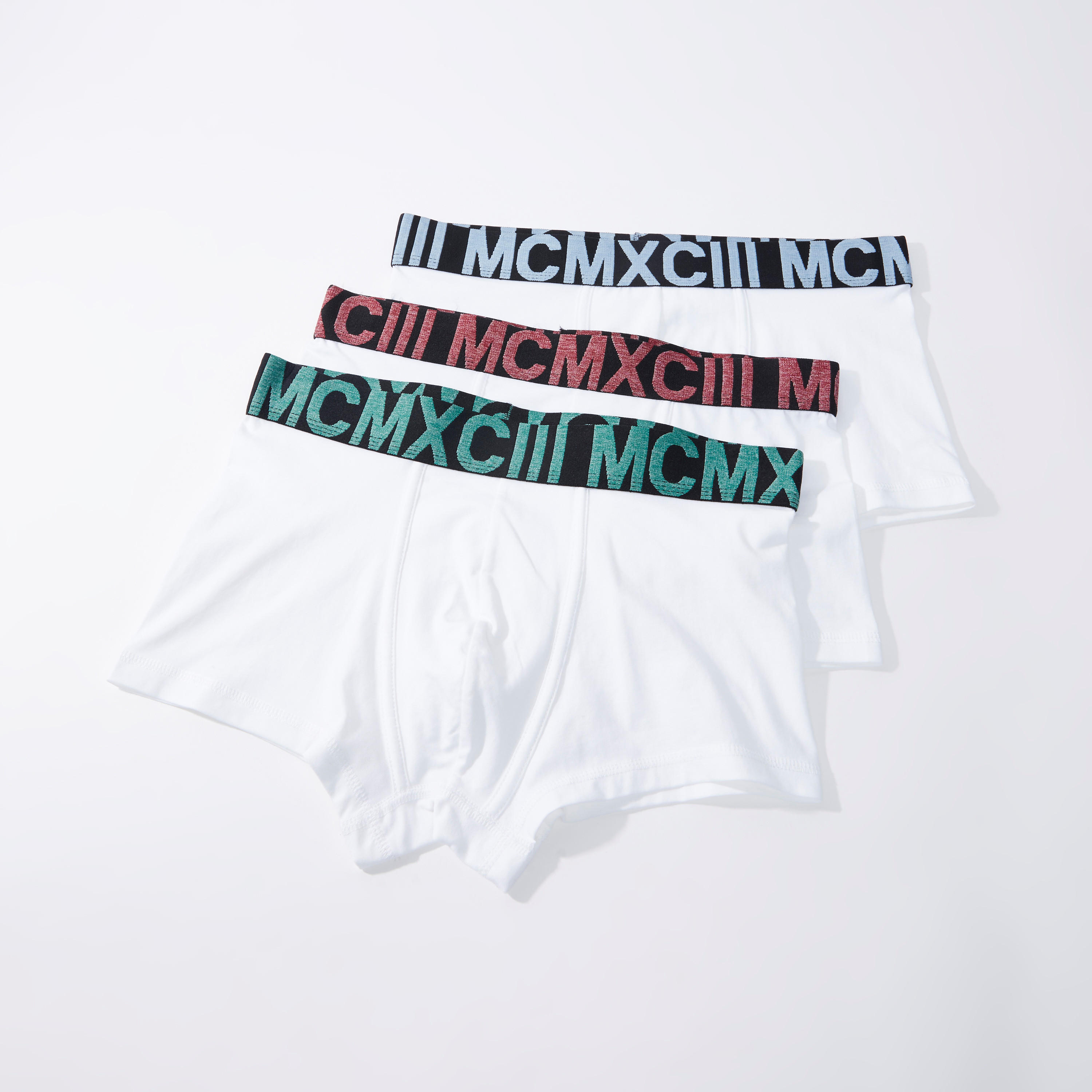 Set of 3 - Plain Trunks with Printed Wide Elasticised Waistband-men-clothing-innerwear-underwear-image-1