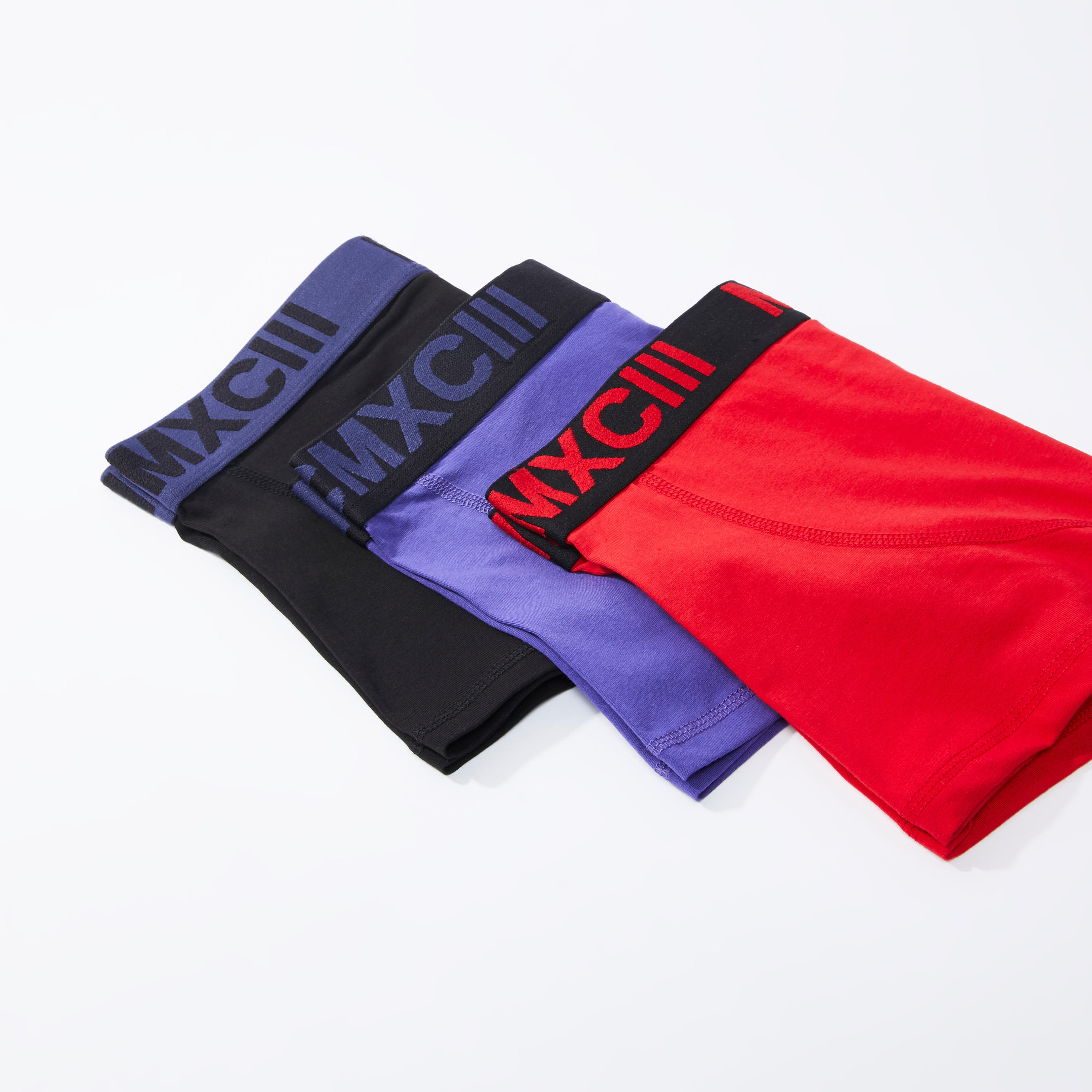 شورتات ترانك متنوعة بخصر مطّاطي عريض - طقم من 3 قطع-men-clothing-innerwear-underwear-image-3