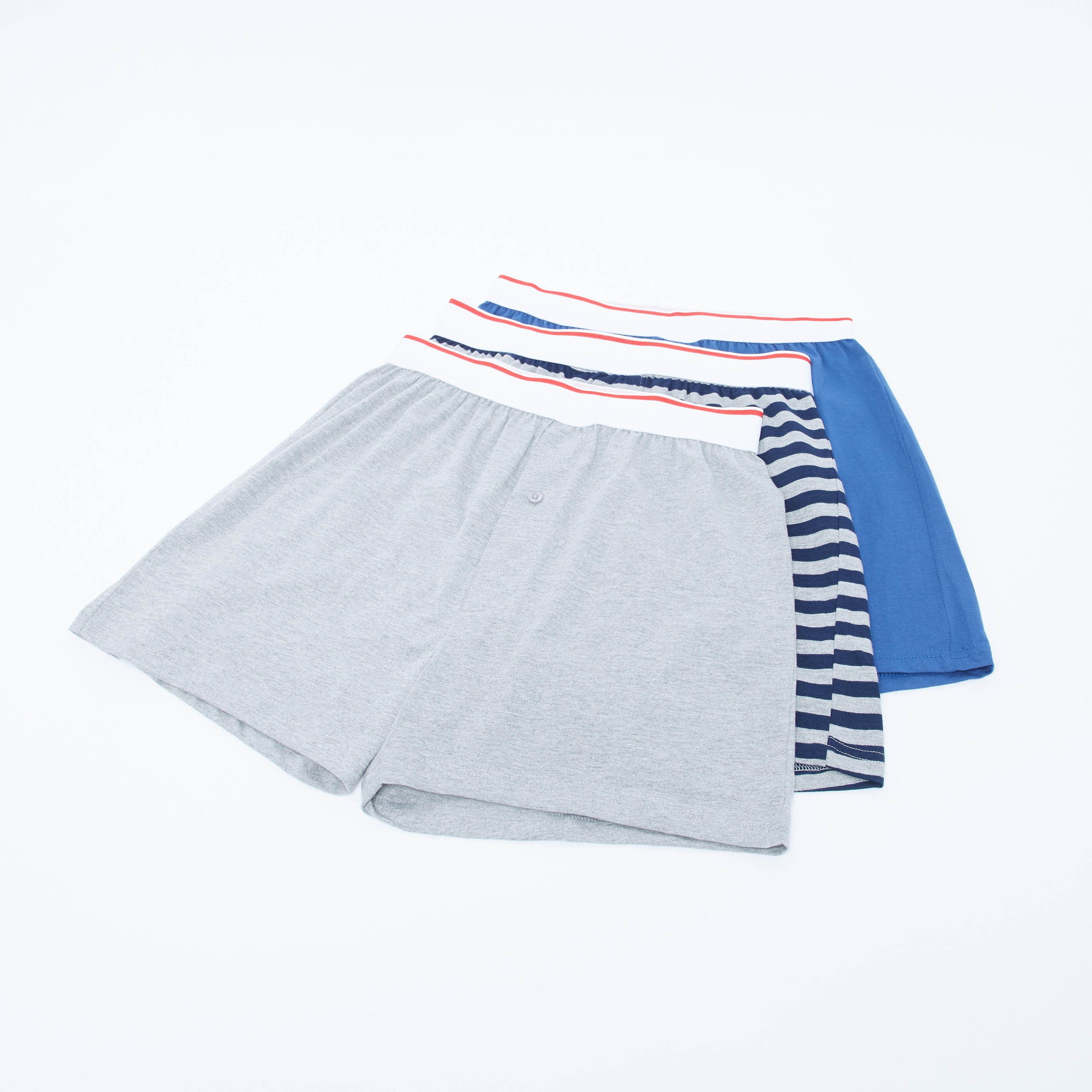 Set of 3 - Boxers with Elasticated Waistband-men-clothing-innerwear-underwear-image-1