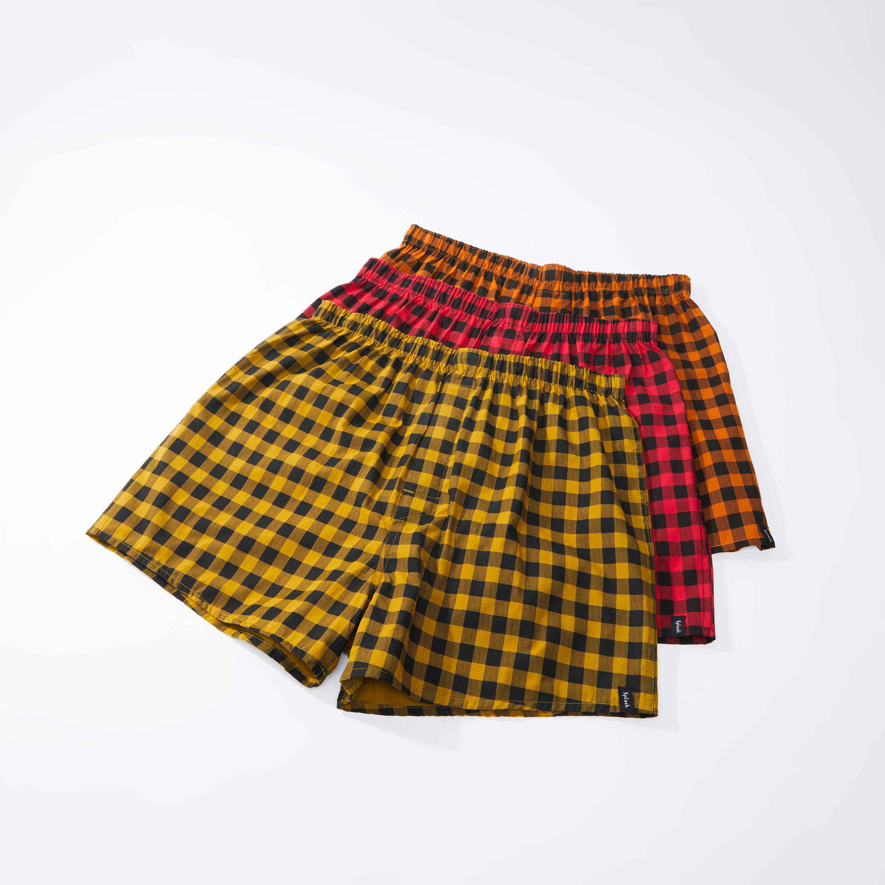 Set of 3 - Chequered Boxers with Elasticised Waistband-men-clothing-innerwear-underwear-image-1