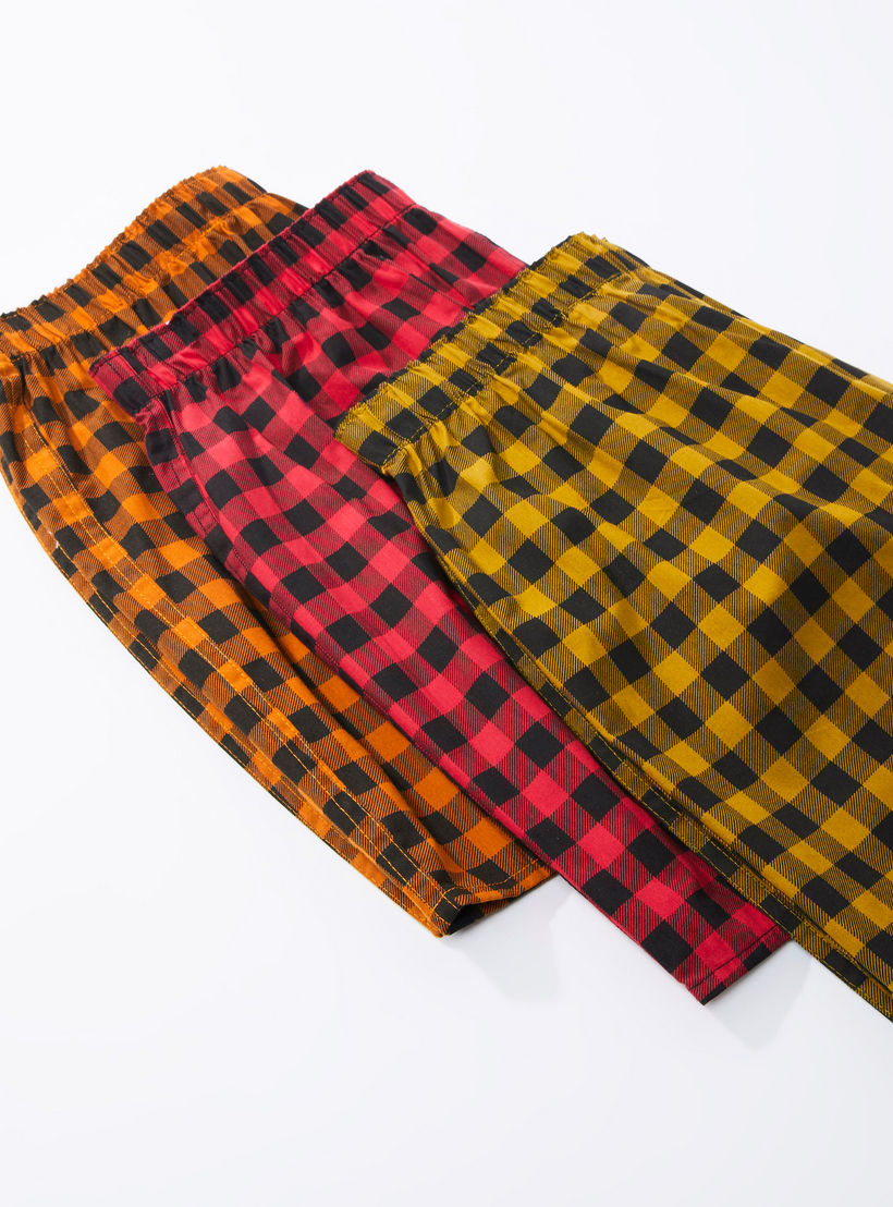 Set of 3 - Chequered Boxers with Elasticised Waistband-men-clothing-innerwear-underwear-image-3