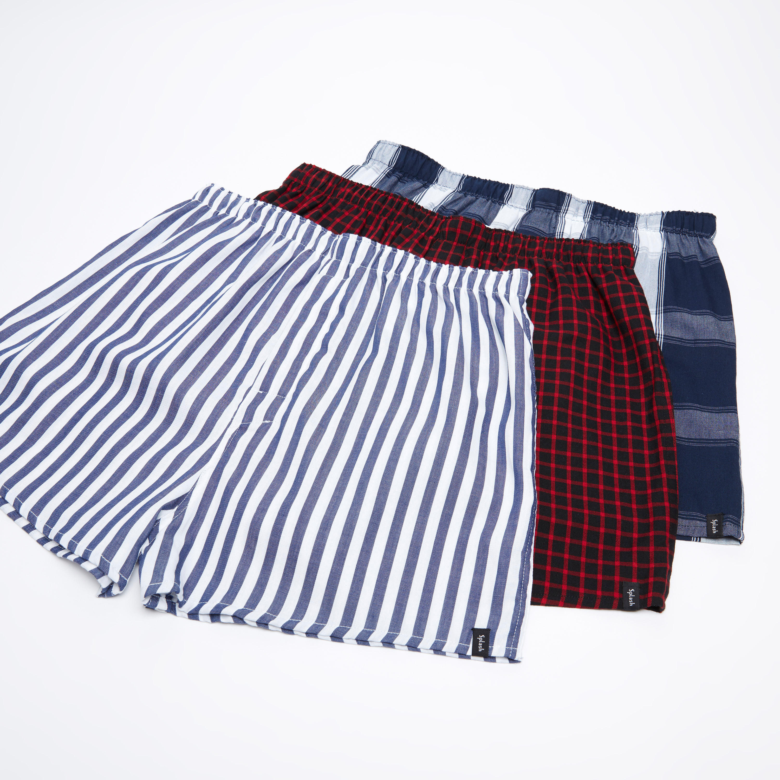 سراويل بوكسر بخصر مطّاطي بطبعات - طقم من 3 قطع-men-clothing-innerwear-underwear-image-1