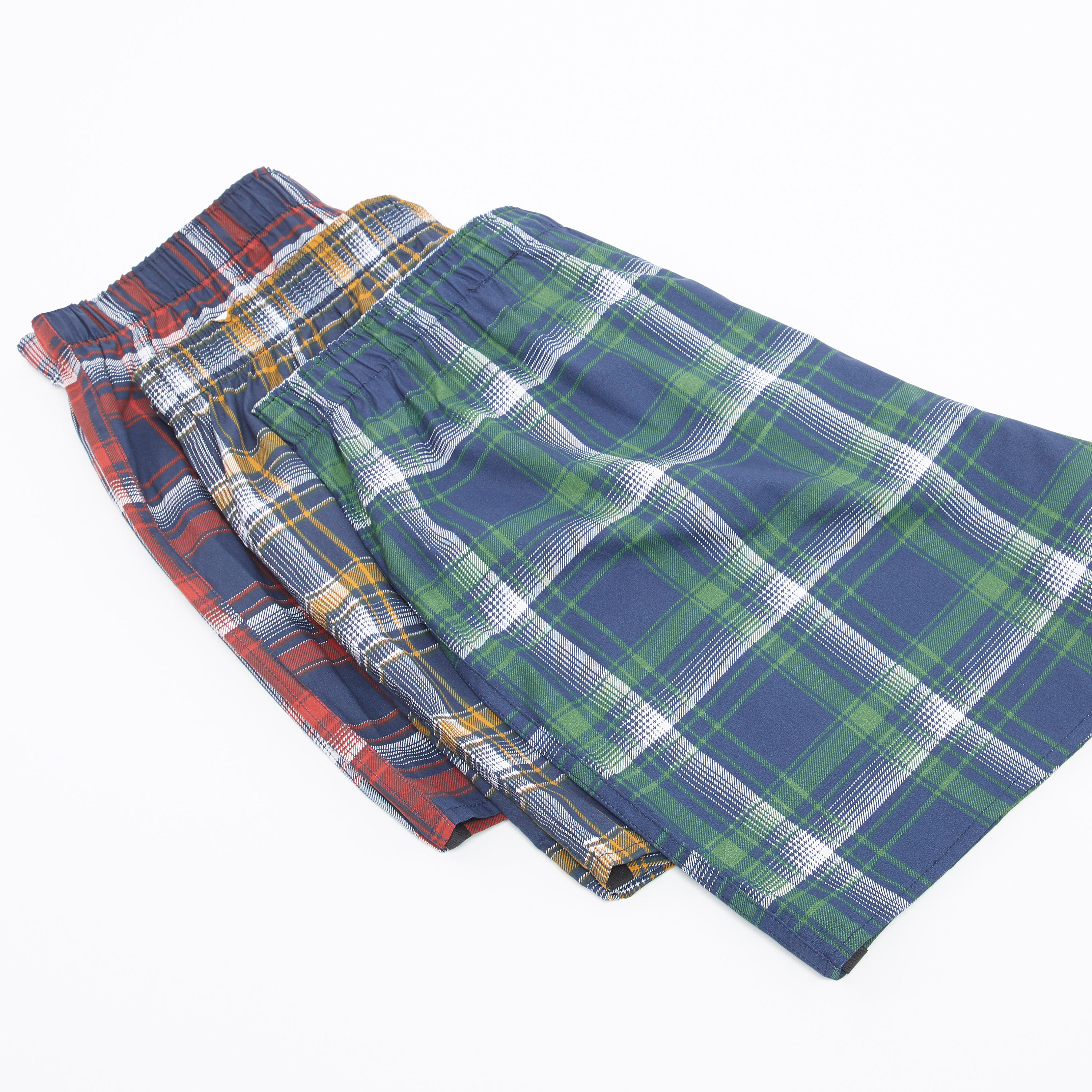 سراويل بوكسر مربعات بخصر مطّاطي - طقم من 3 قطع-men-clothing-innerwear-underwear-image-3