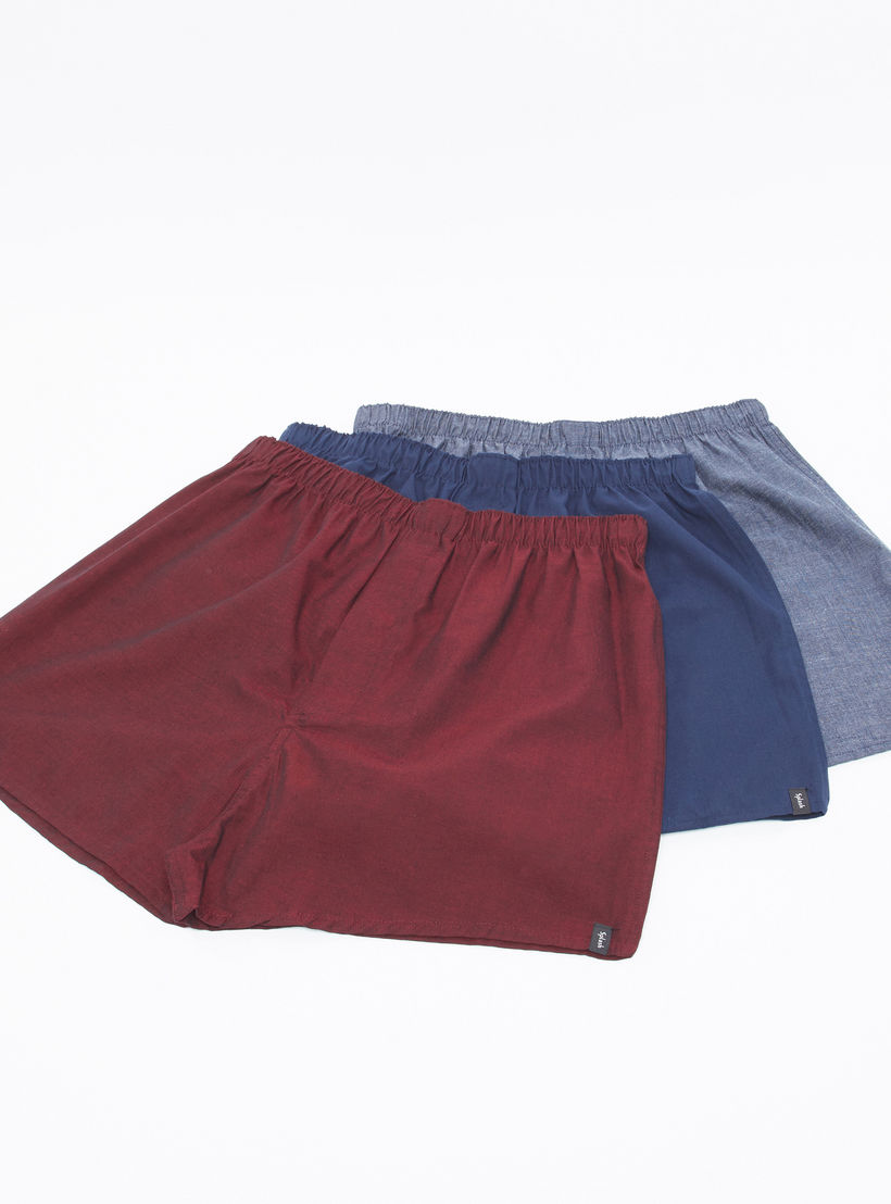 سراويل بوكسر بخصر مطّاطي - طقم من 3 قطع-men-clothing-innerwear-underwear-image-1