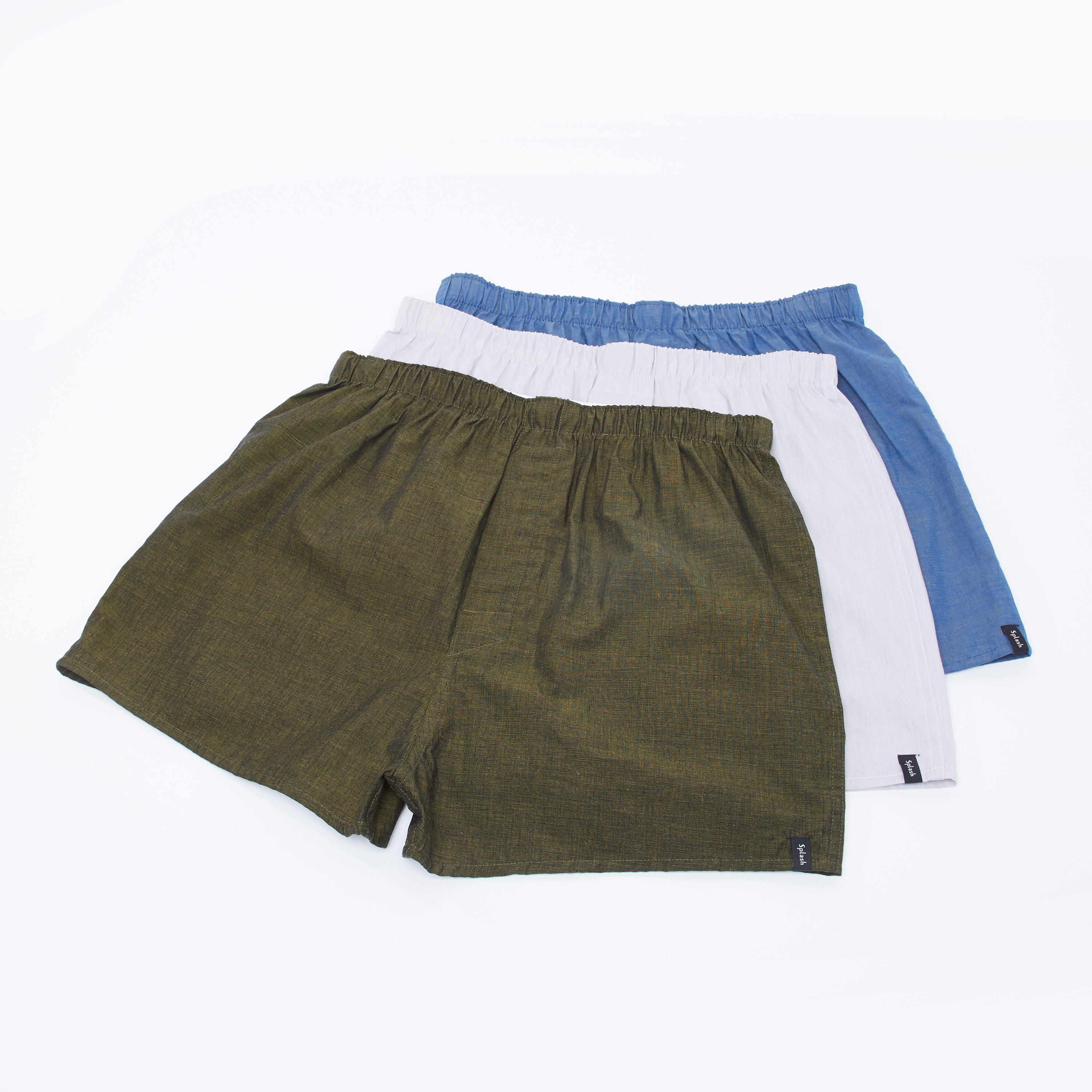سراويل بوكسر متنوعة بخصر مطّاطي- طقم من 3 قطع-men-clothing-innerwear-underwear-image-1