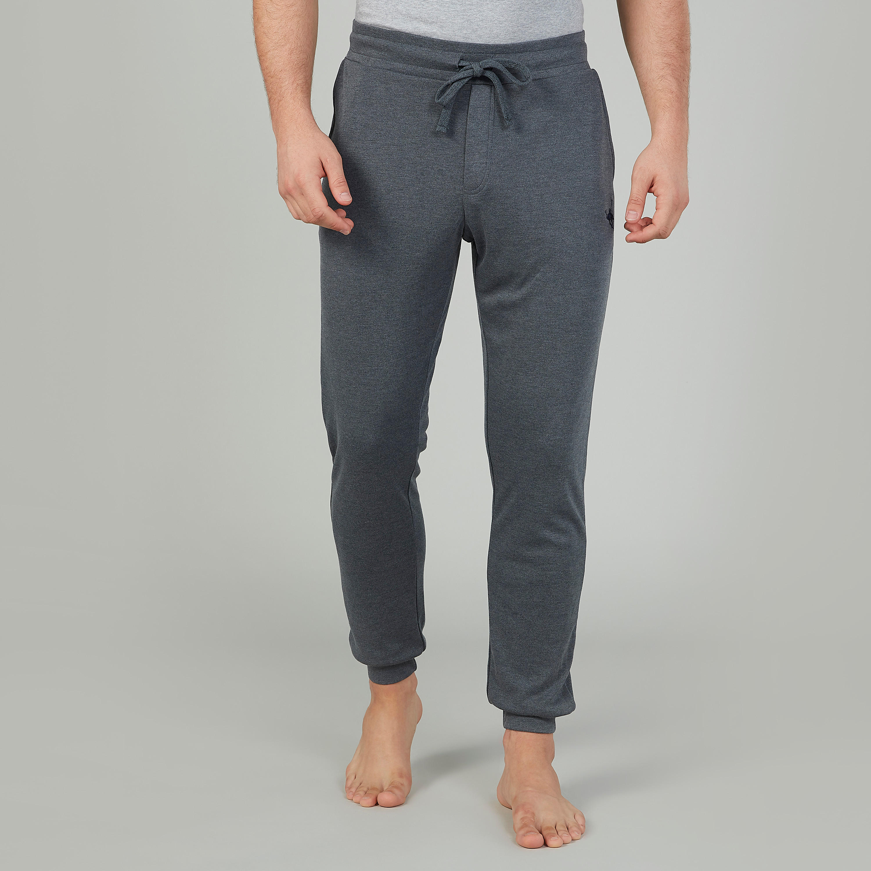 Full Length Plain Mid Waist Jogger Pants with Pocket Detail-men-clothing-bottoms-joggers-image-1