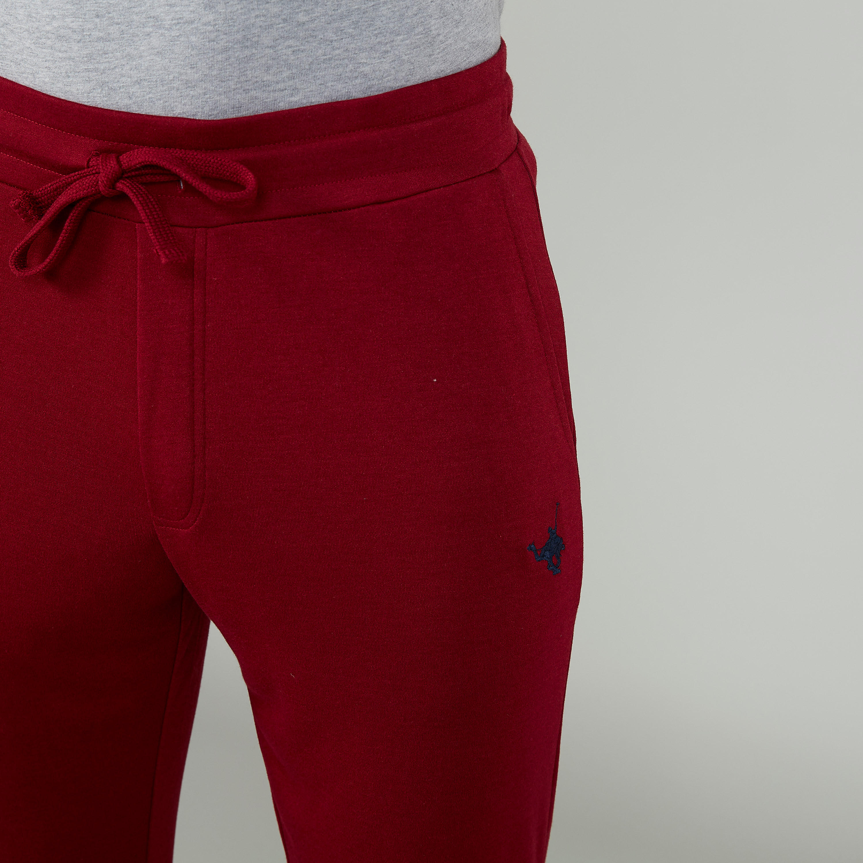 بنطلون رياضي سادة بخصر متوسط الارتفاع وجيوب-men-clothing-bottoms-joggers-image-3
