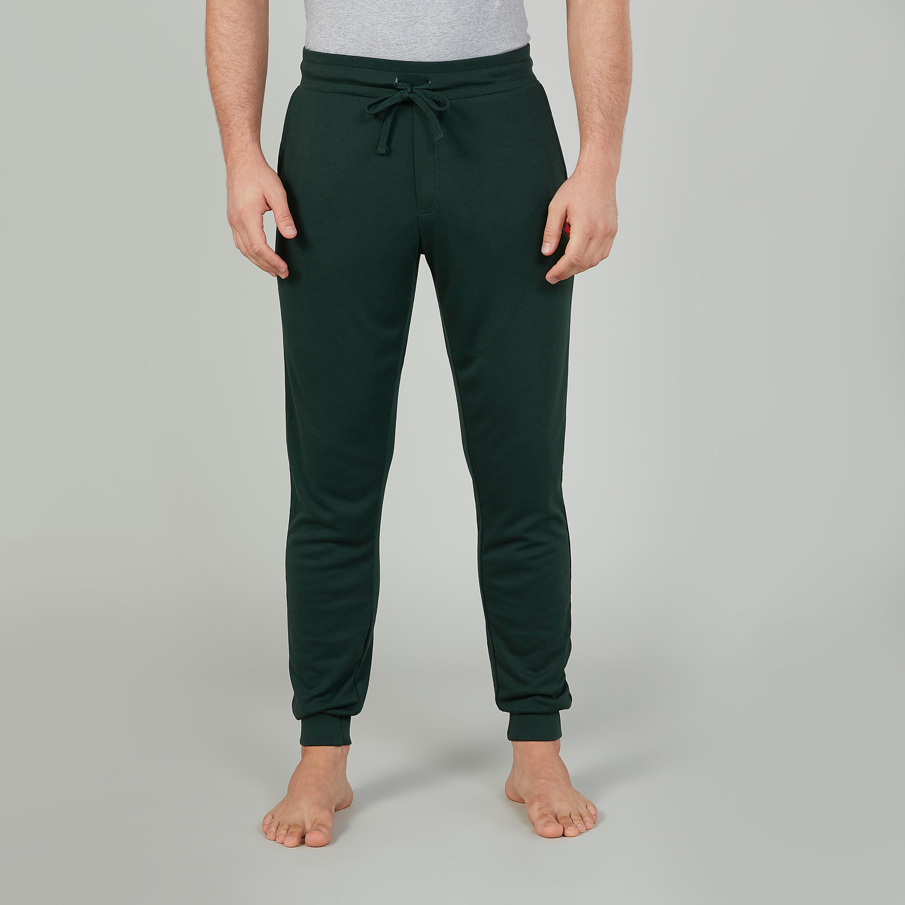 بنطلون رياضي طويل سادة بجيوب-men-clothing-bottoms-joggers-image-4