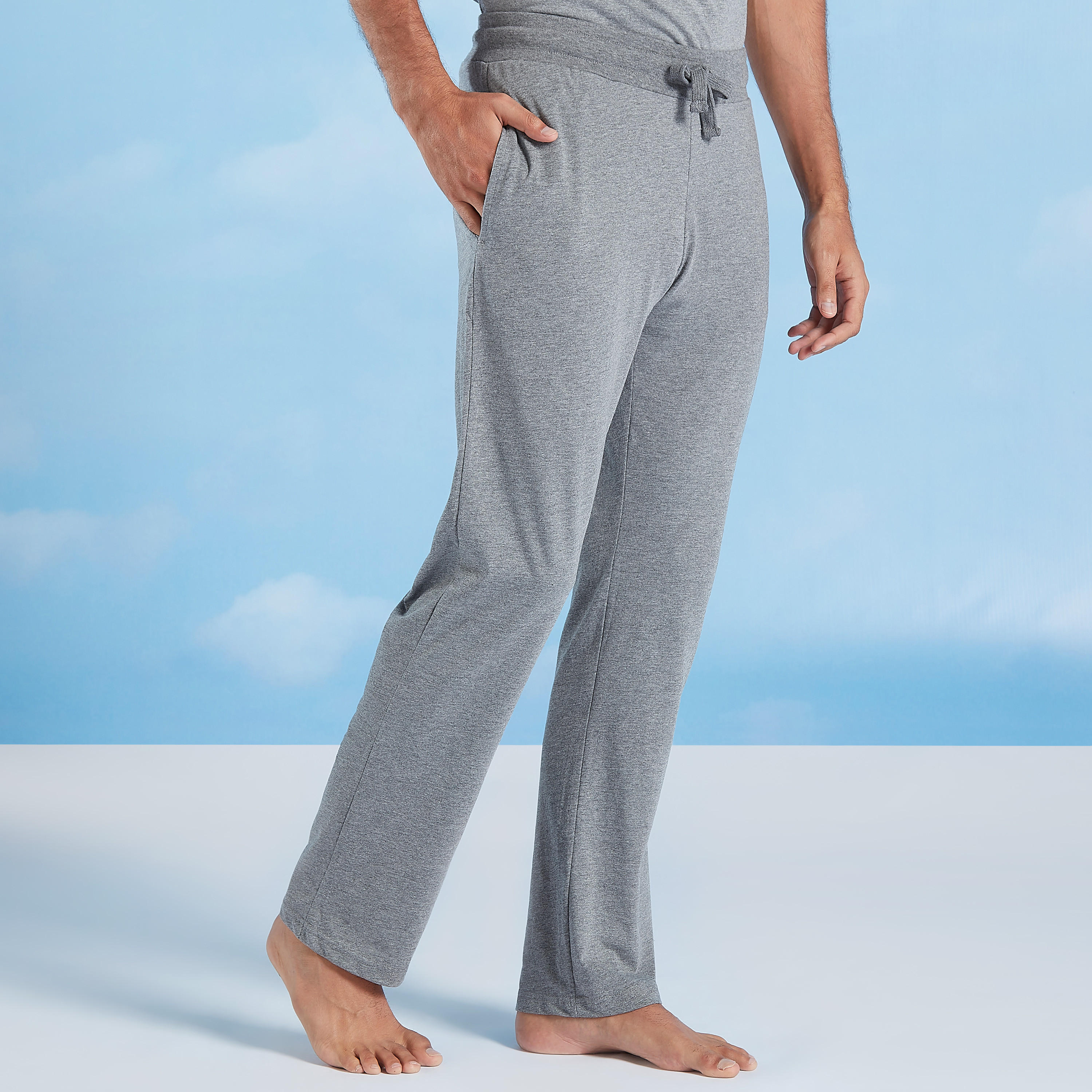 Plain Raglan Sleeves T-shirt and Full Length Pyjama Set-men-clothing-nightwear-sets-image-3