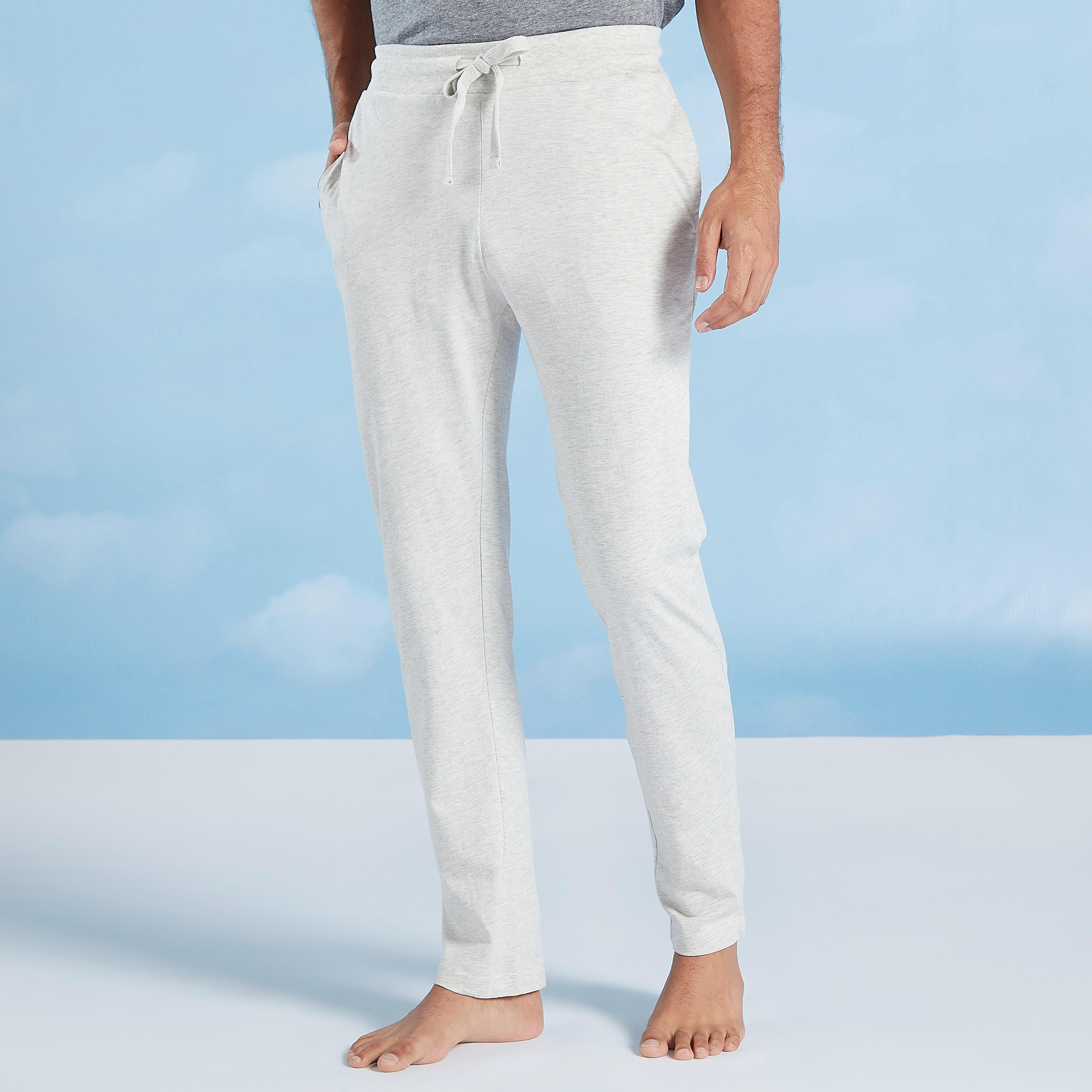 Plain Short Sleeves T-shirt and Full Length Pyjama Set-men-clothing-nightwear-sets-image-3