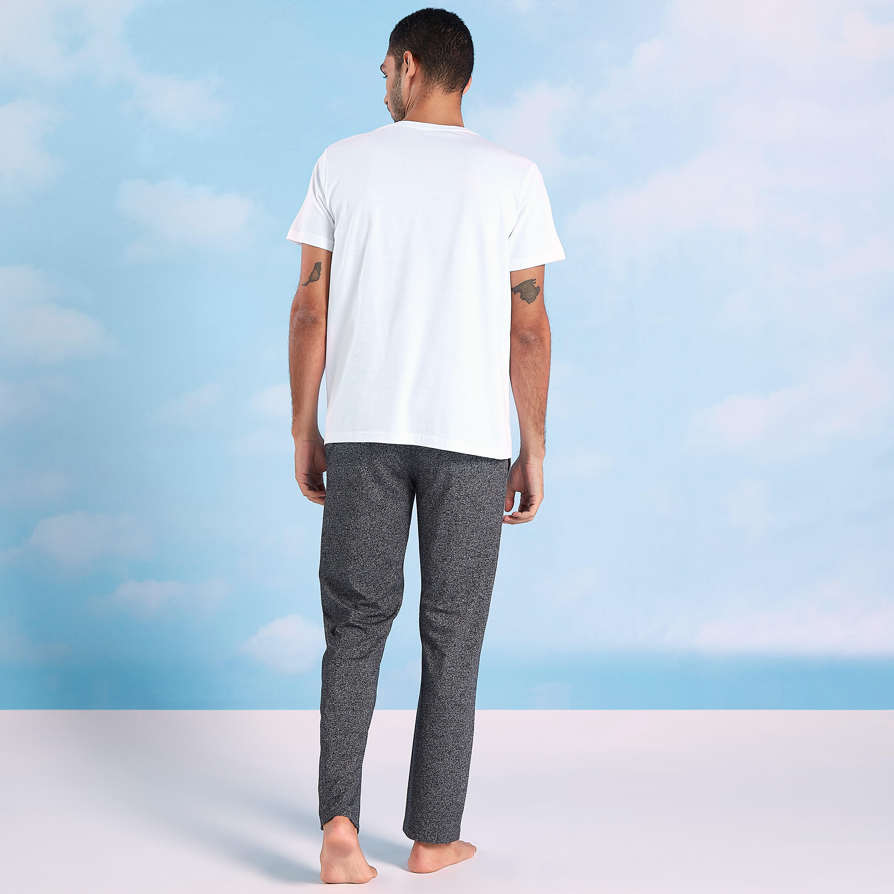 Plain Round Neck T-shirt and Full Length Pyjama Set-men-clothing-nightwear-sets-image-6