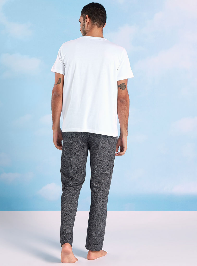 Plain Round Neck T-shirt and Full Length Pyjama Set-men-clothing-nightwear-sets-image-6