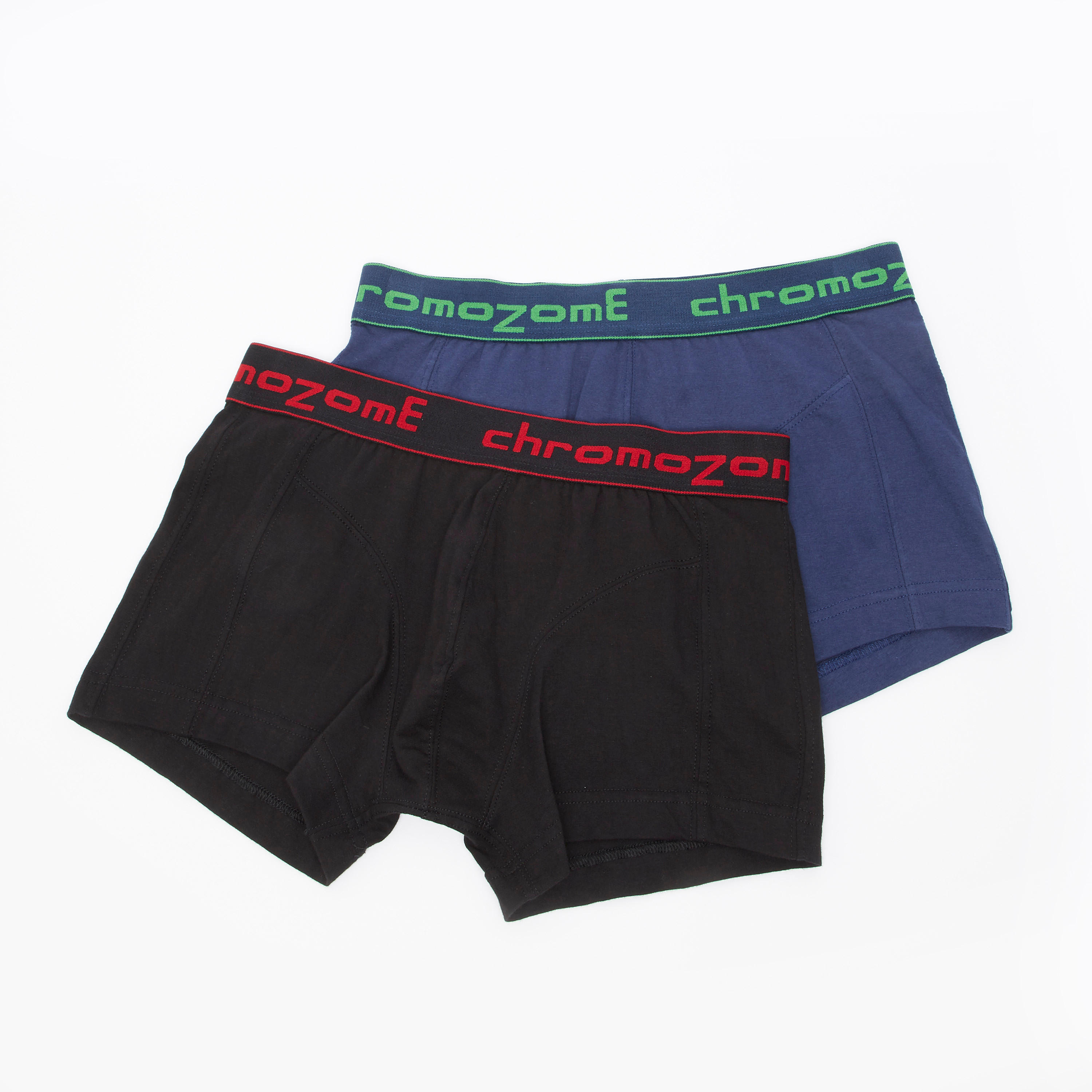 شورتات ترانك سادة بخصر مطّاطي عريض بطبعات - طقم من قطعتين-men-clothing-innerwear-underwear-image-1