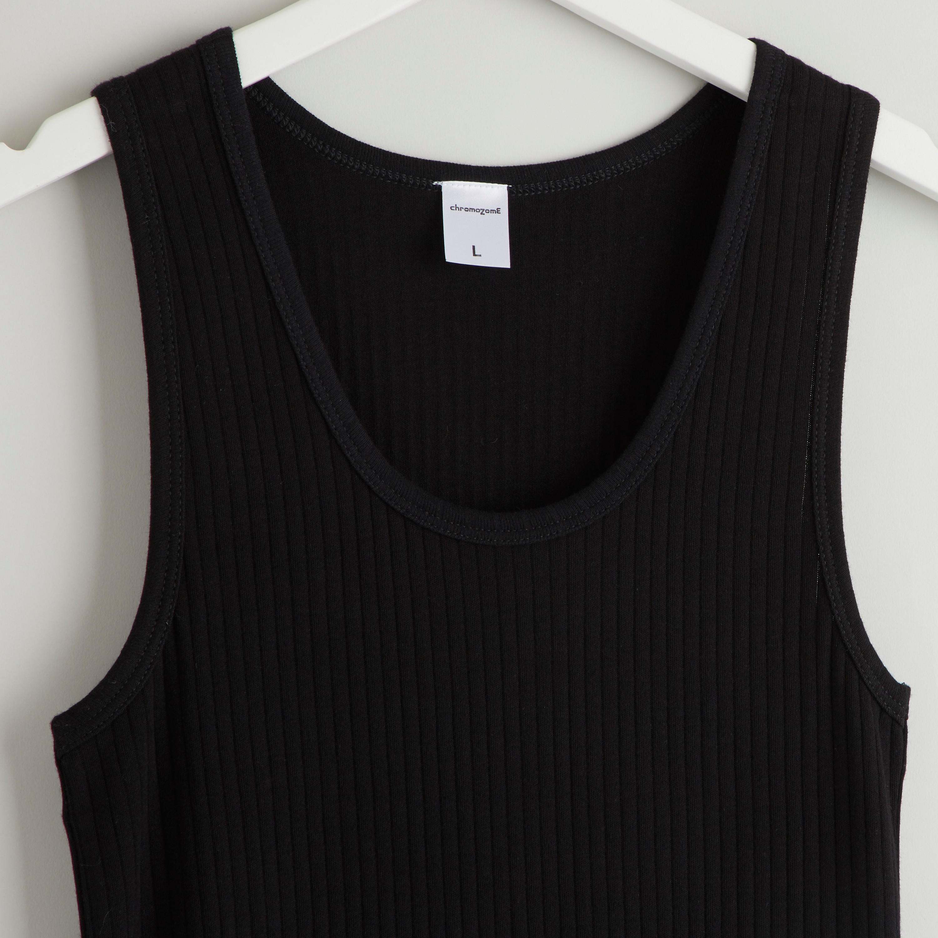 Solid Sleeveless Vest with Scoop Neck-men-clothing-tshirtsandpolos-vests-image-2