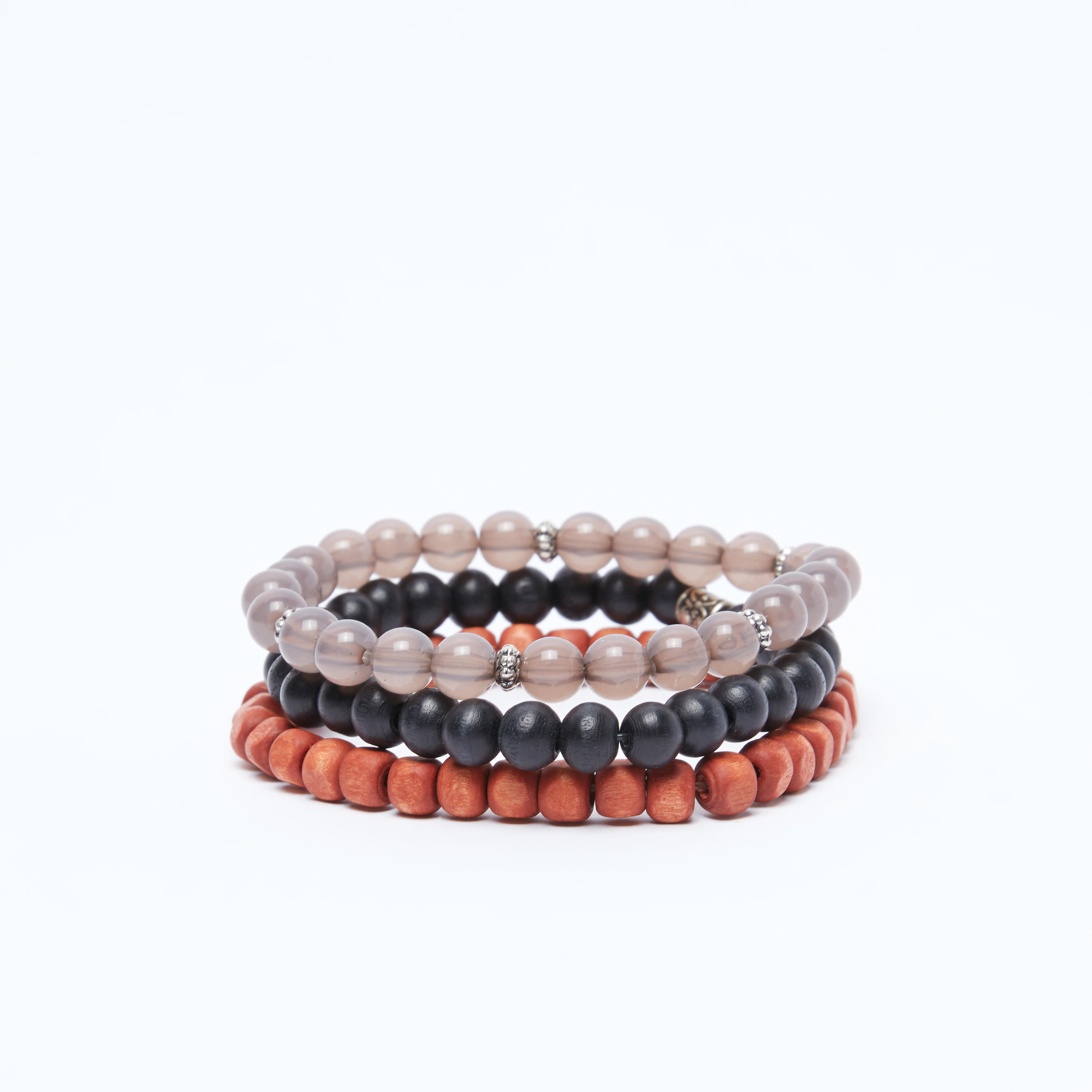 أساور مزينة بالخرز - طقم من 3 قطع-men-watchesandjewellery-bracelets-image-3