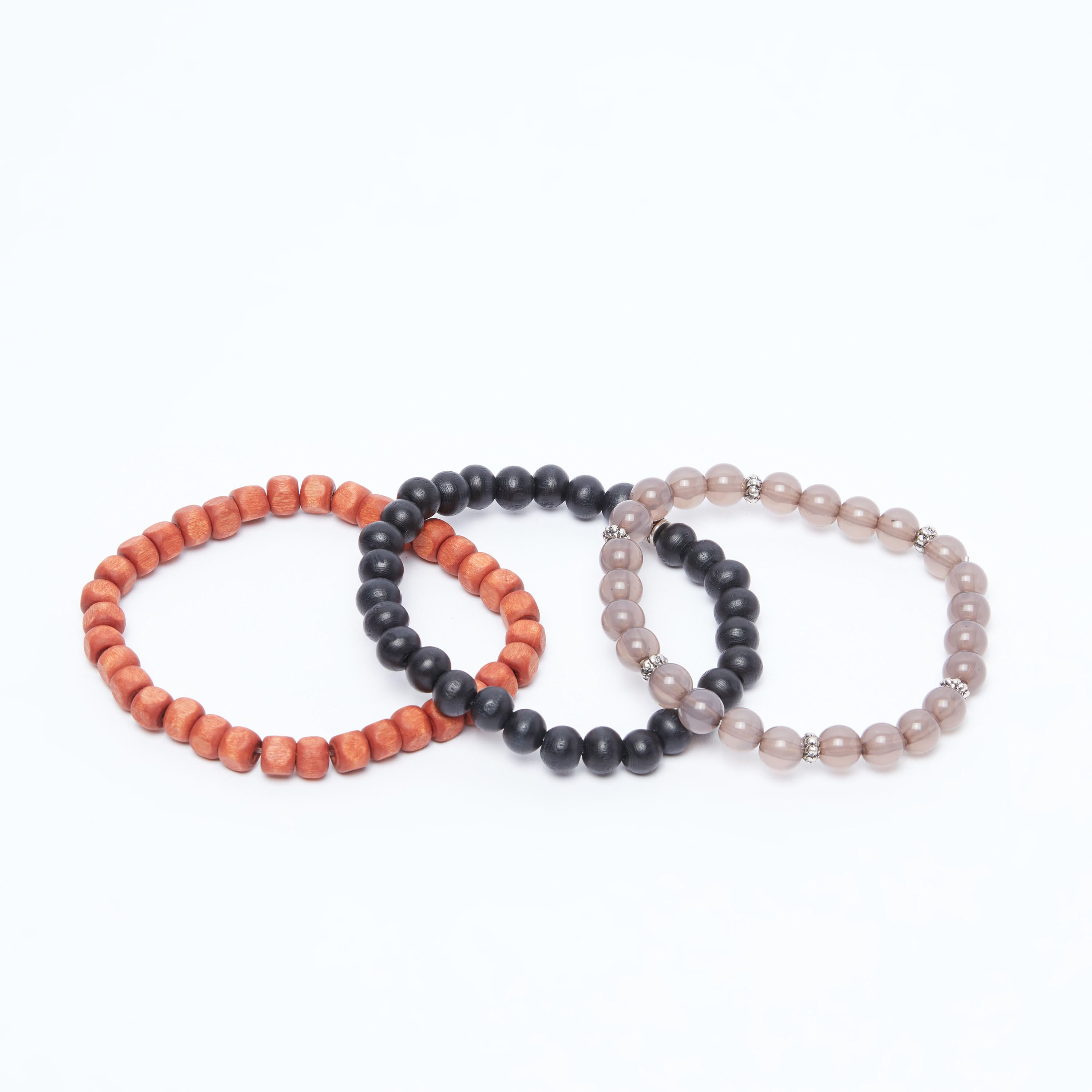 أساور مزينة بالخرز - طقم من 3 قطع-men-watchesandjewellery-bracelets-image-1