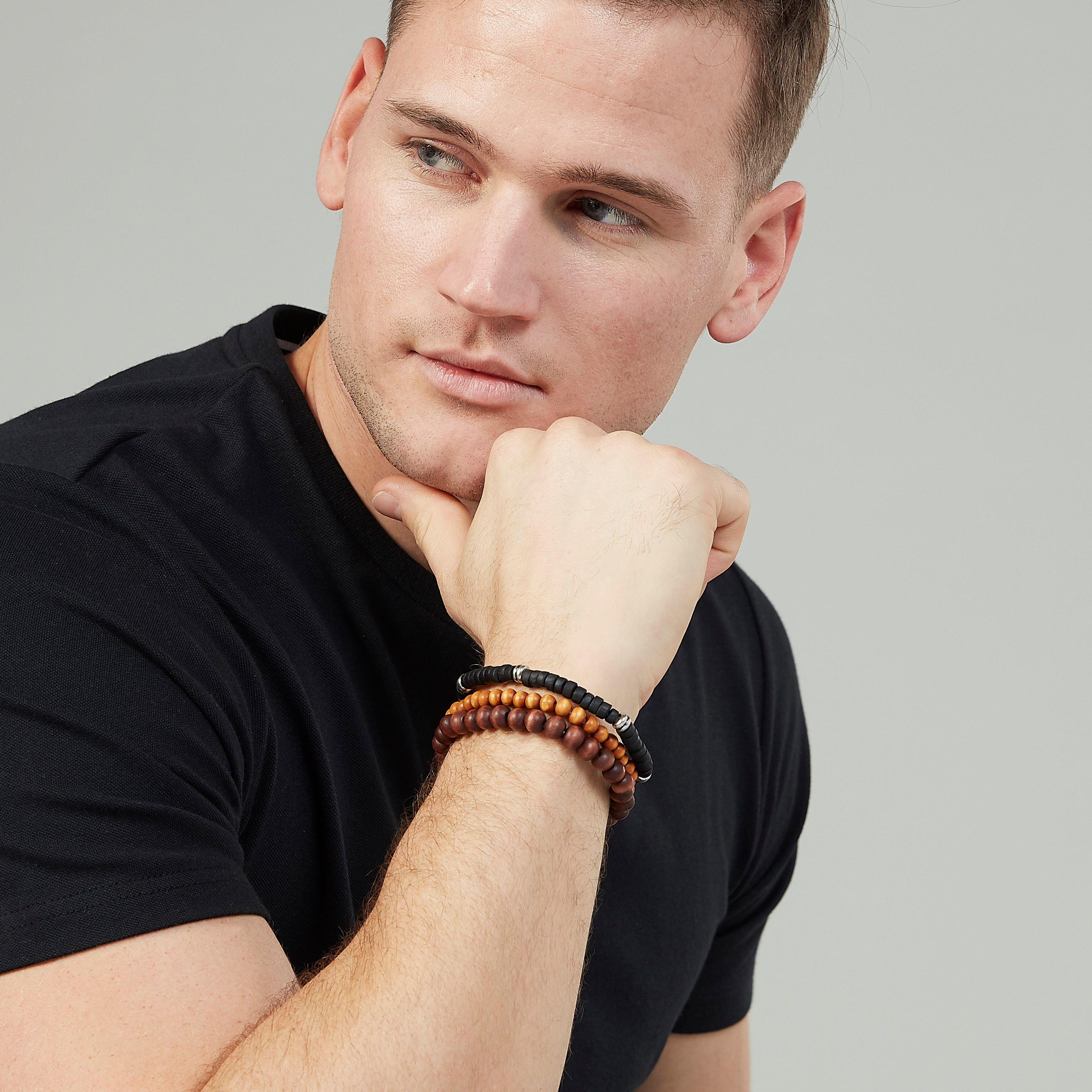 Set of 4 - Beaded Bracelets-men-watchesandjewellery-bracelets-image-2