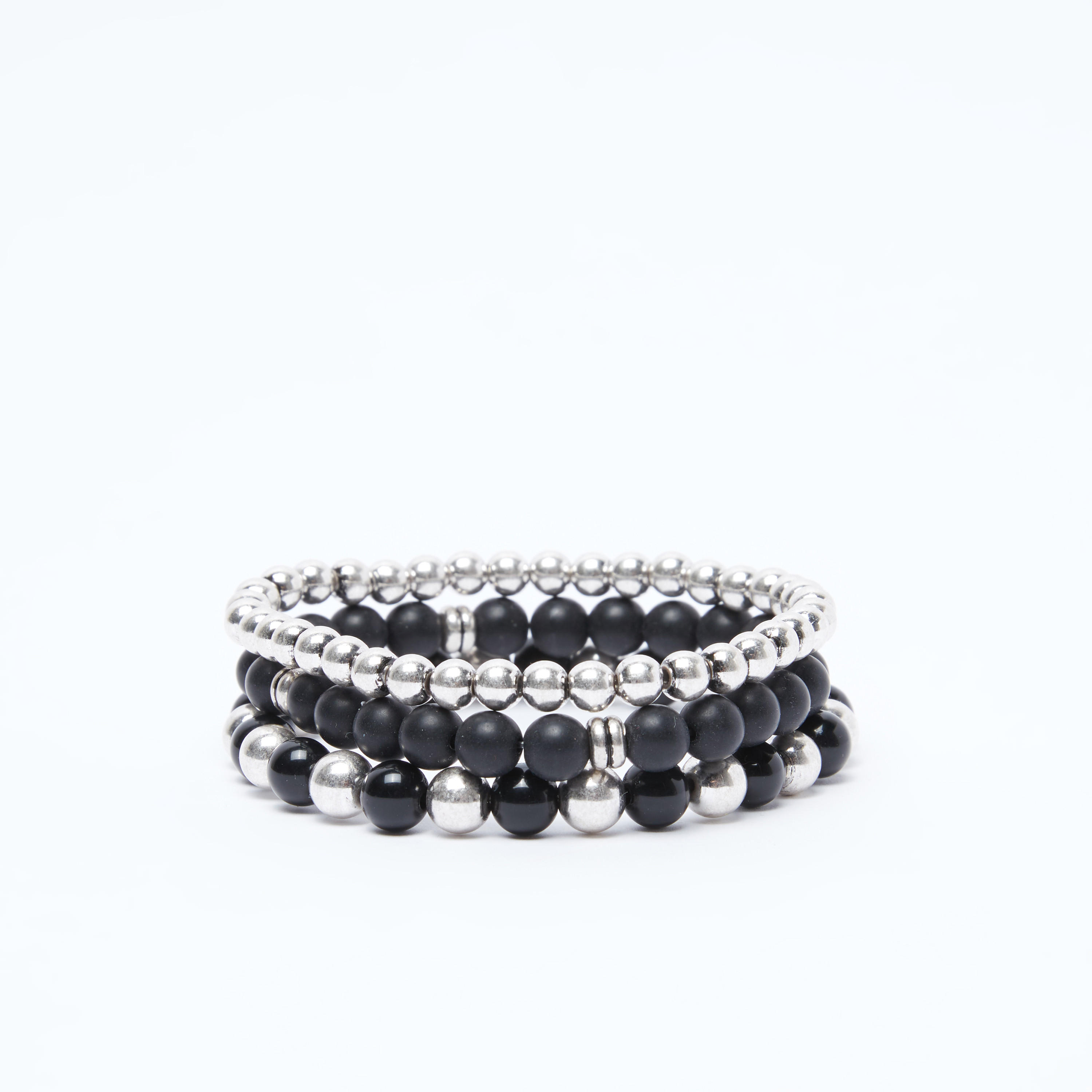 أساور مزينة بالخرز - طقم من 3 قطع-men-watchesandjewellery-bracelets-image-3