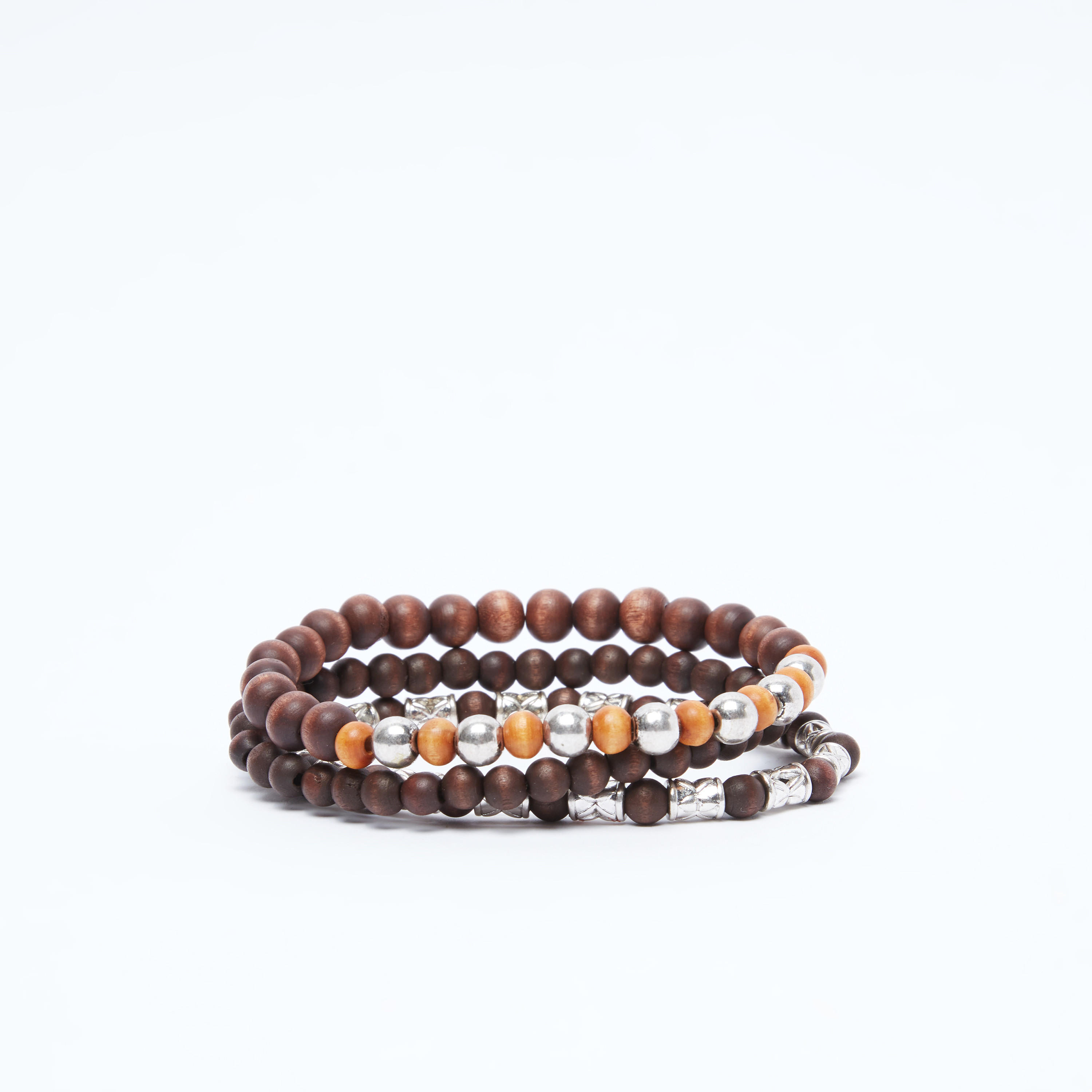 أساور مزينة بالخرز - طقم من 3 قطع-men-watchesandjewellery-bracelets-image-3