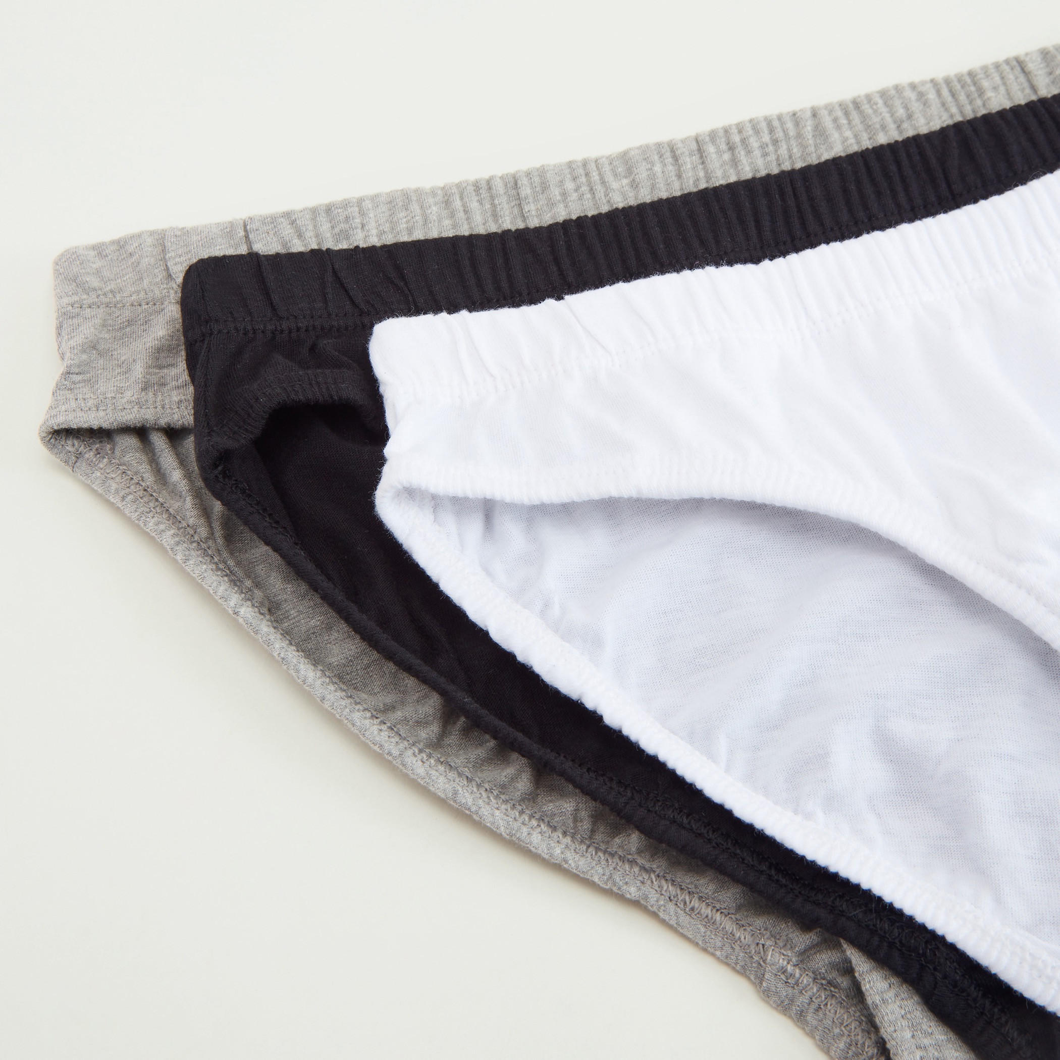 Set of 3 - Solid Briefs with Elasticised Waistband-men-clothing-innerwear-underwear-image-3