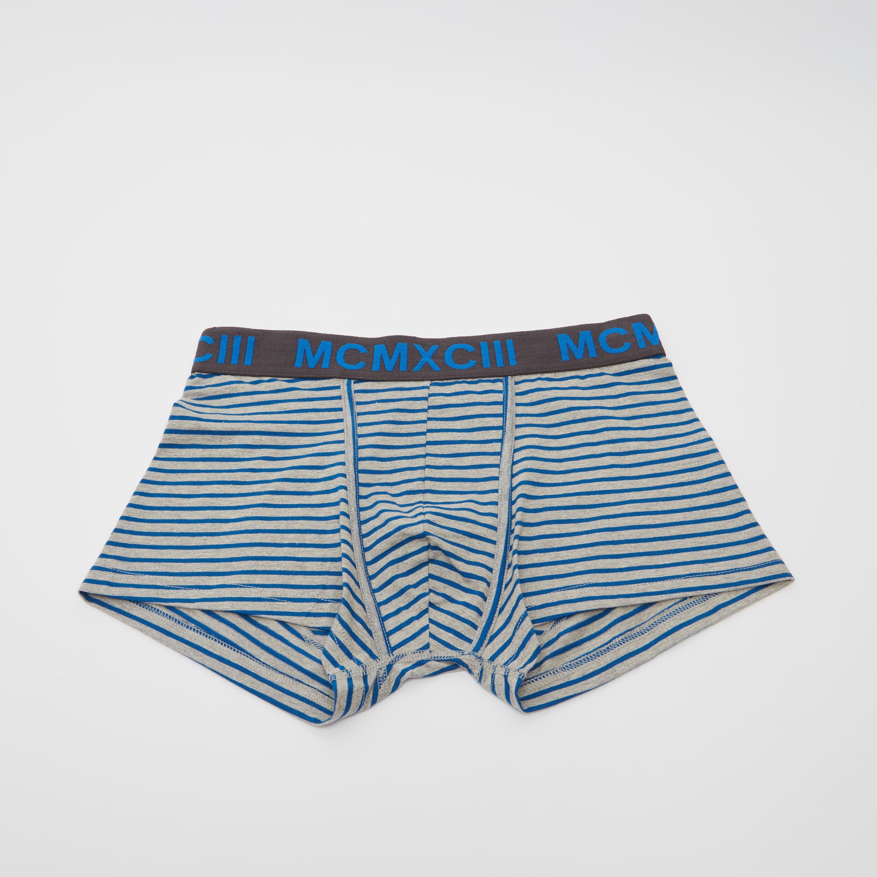 شورتات ترانك مخطّطة بخصر مطّاطي بطبعات - طقم من 3 قطع-men-clothing-innerwear-underwear-image-2