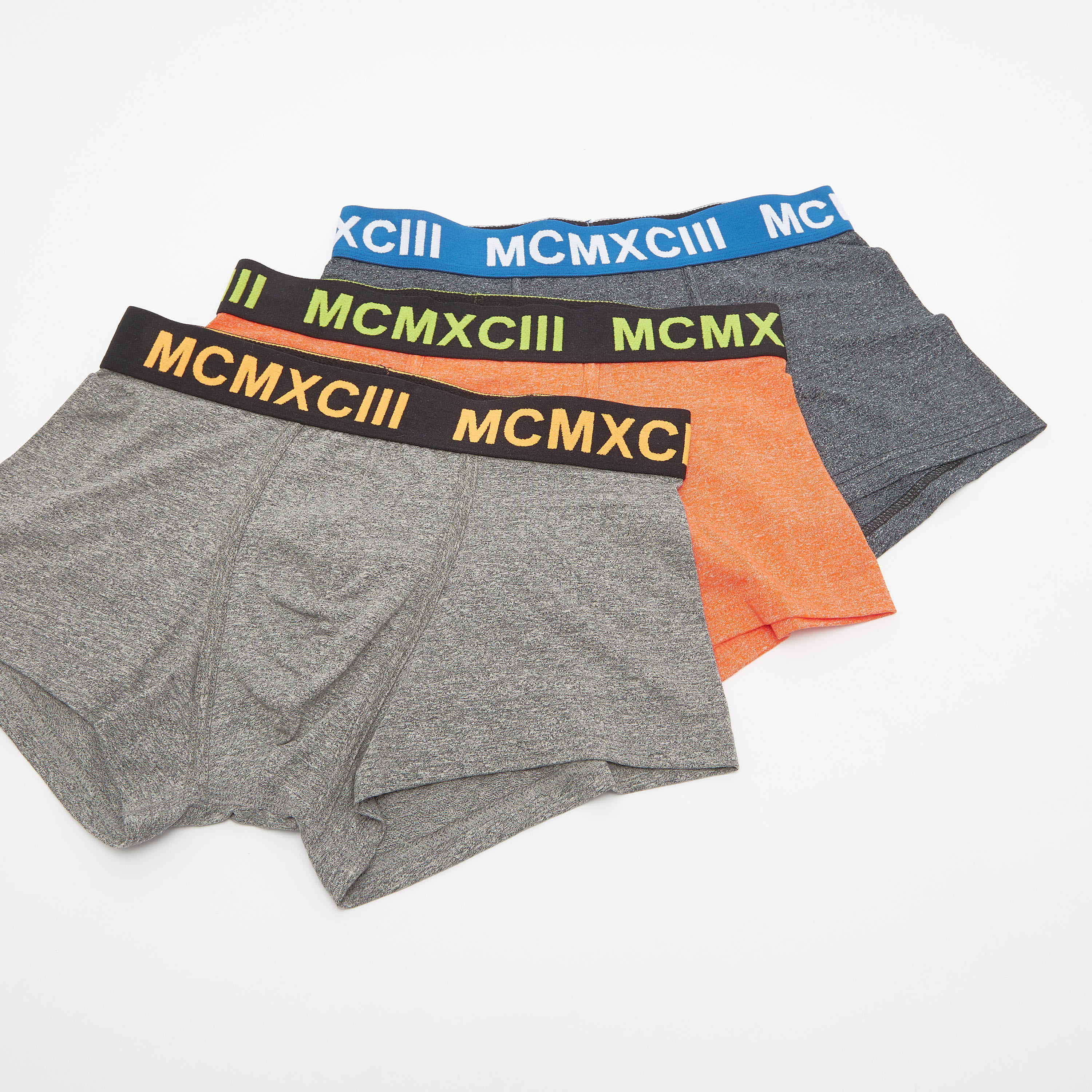 شورتات ترانك متنوعة بخصر مطّاطي عريض - طقم من 3 قطع-men-clothing-innerwear-underwear-image-3