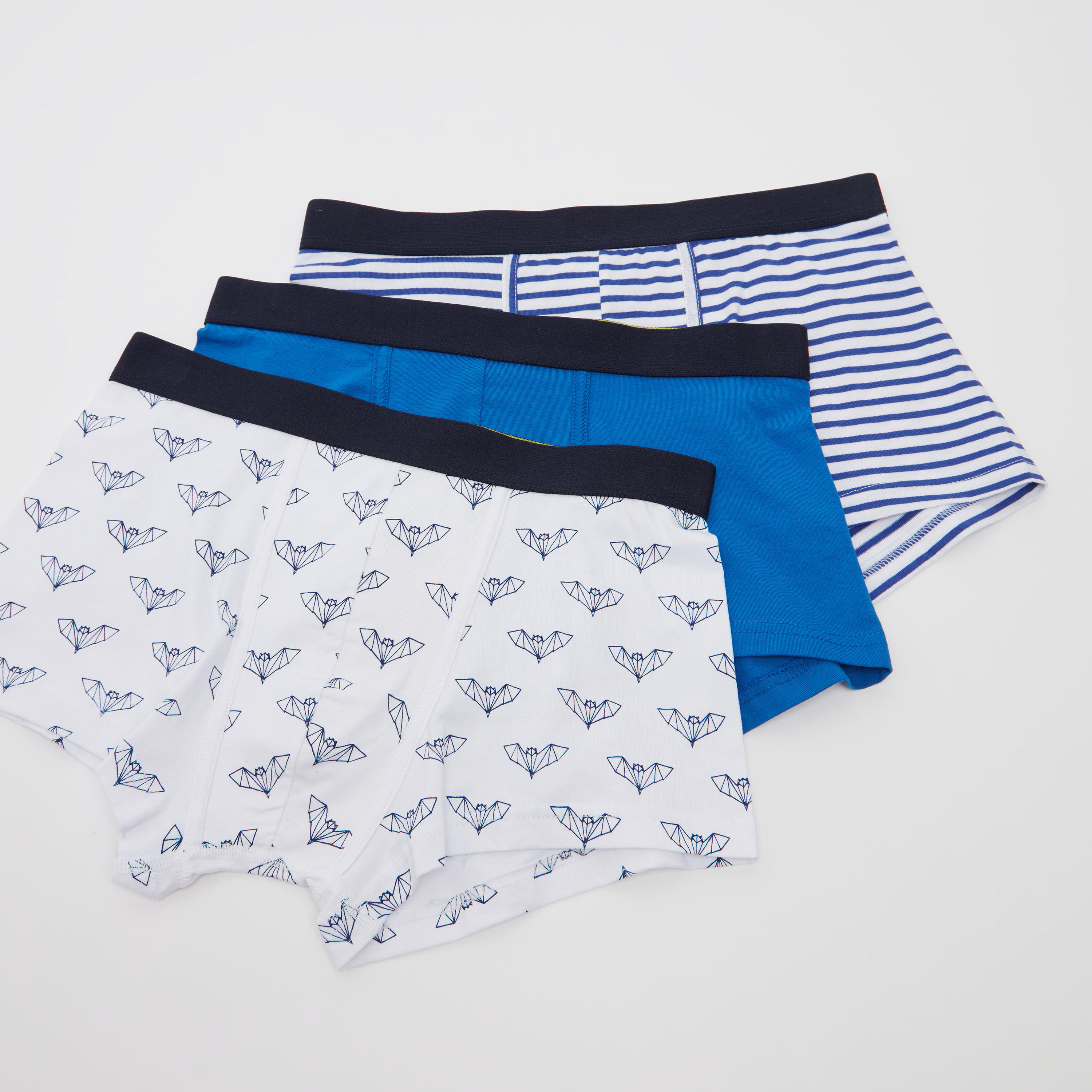 Set of 3 - Assorted Trunks with Wide Elasticised Waistband-men-clothing-innerwear-underwear-image-1