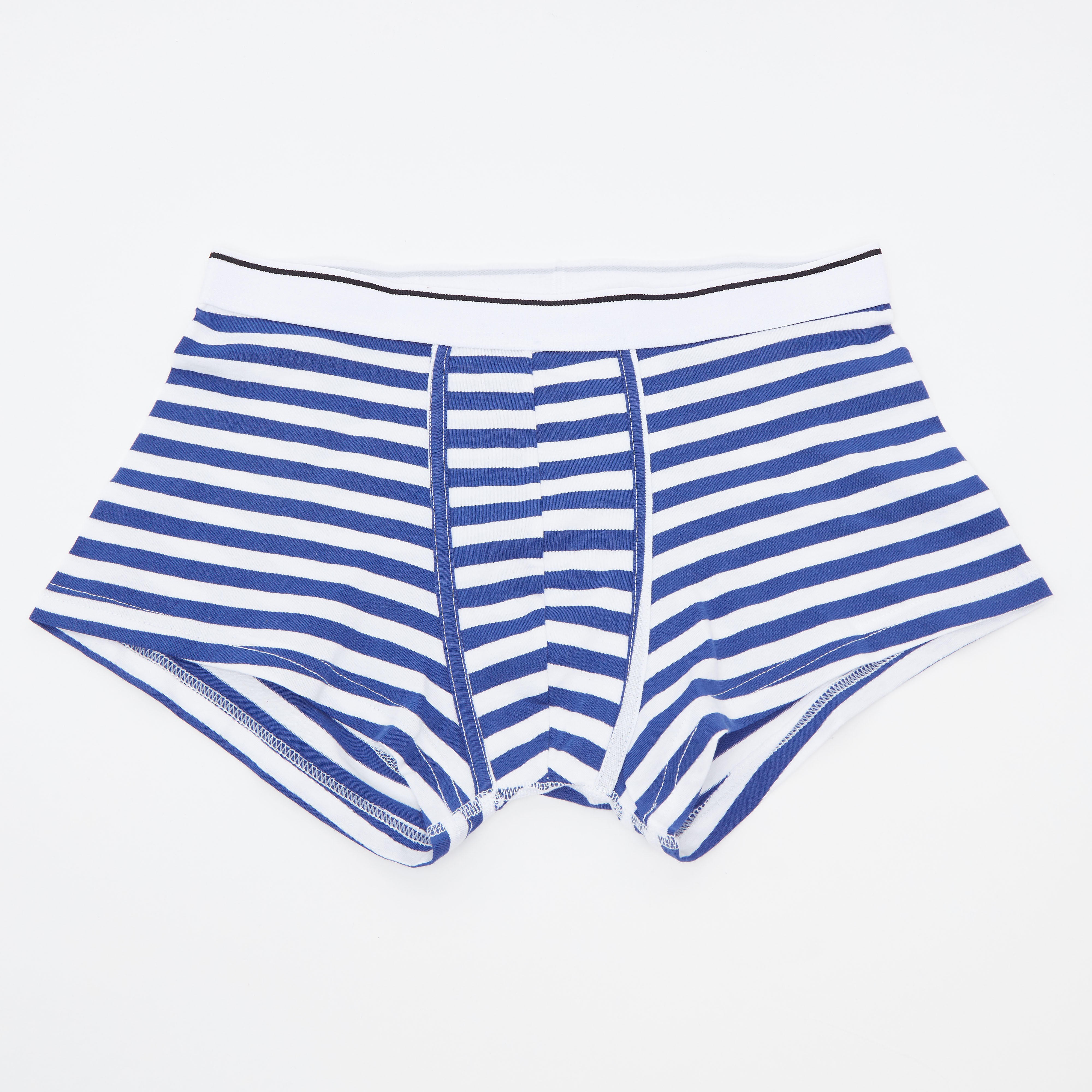 شورتات ترانك مقلّمة بخصر مطّاطي واسع - طقم من 3 قطع-men-clothing-innerwear-underwear-image-2