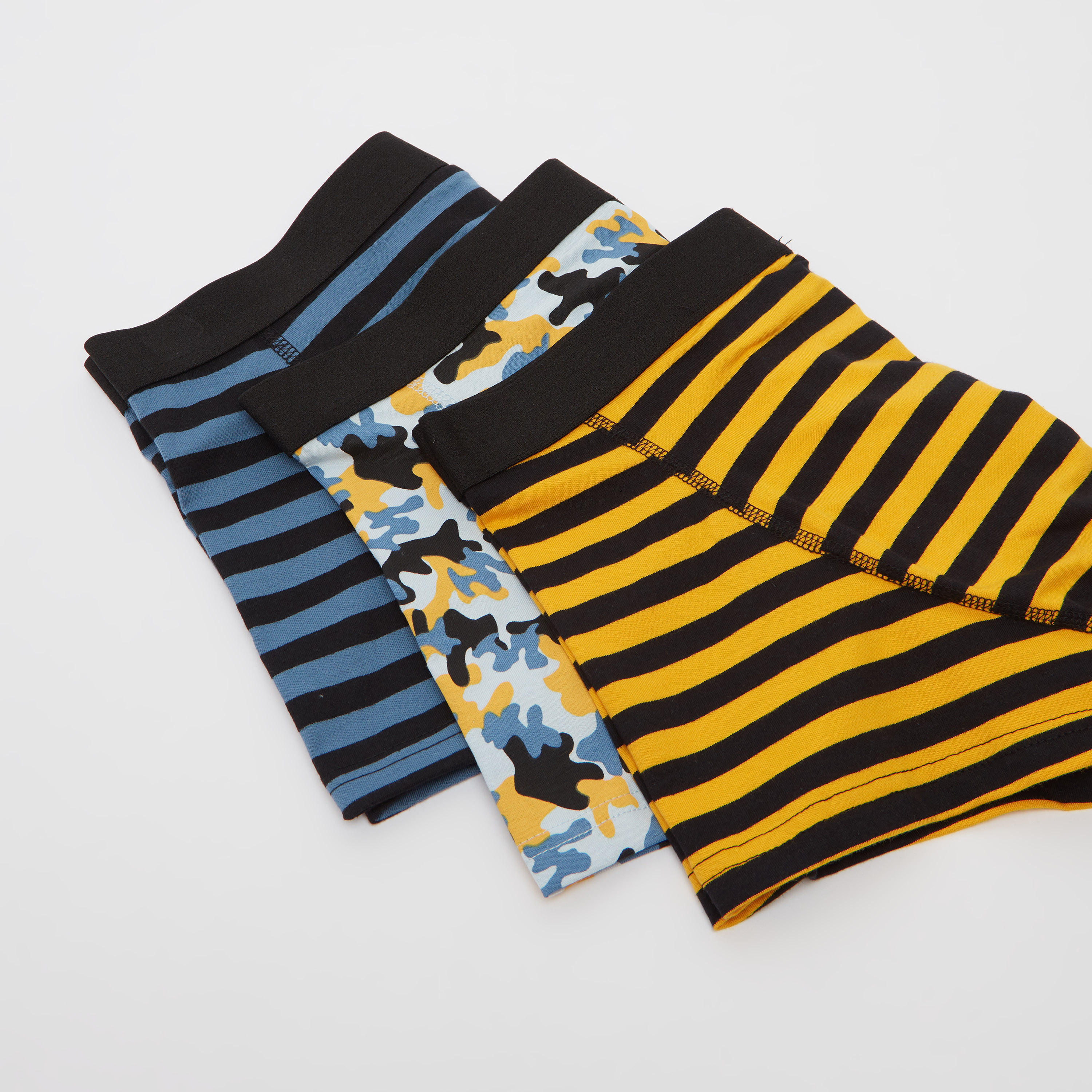 Set of 3 - Assorted Trunks with Wide Elasticised Waistband-men-clothing-innerwear-underwear-image-3