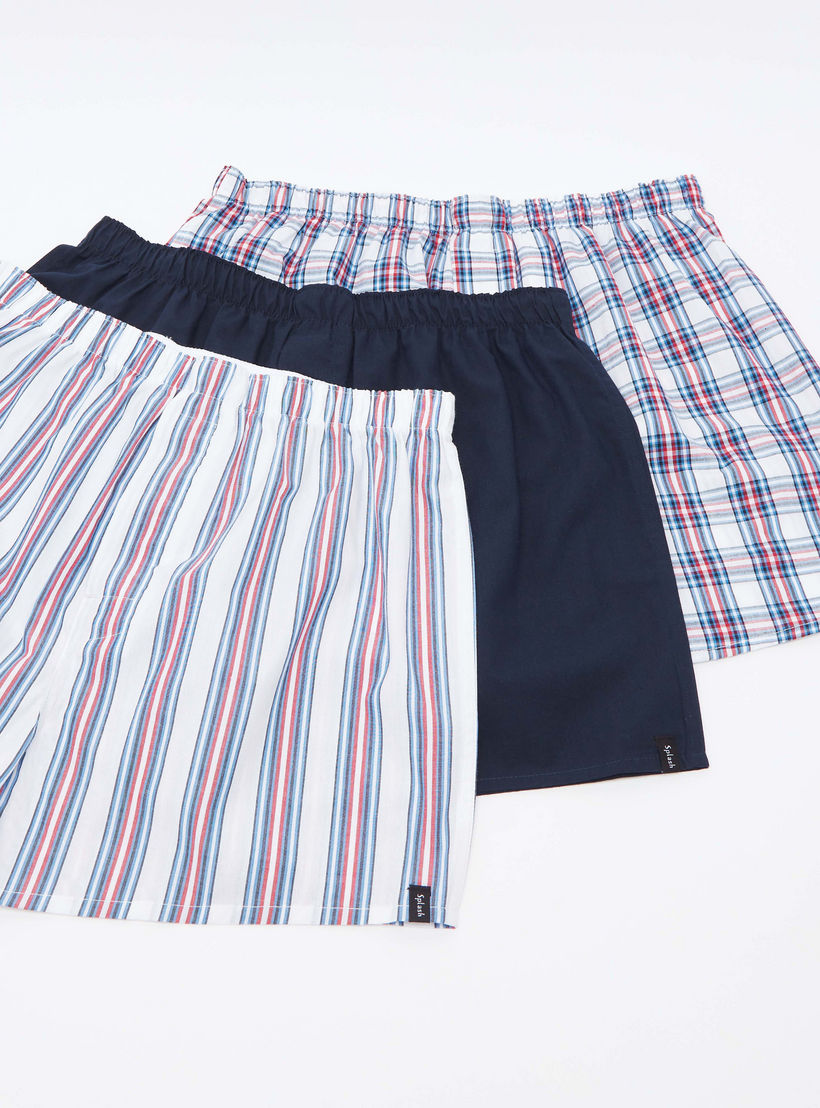 سراويل بوكسر متنوعة بخصر مطّاطي- طقم من 3 قطع-men-clothing-innerwear-underwear-image-3