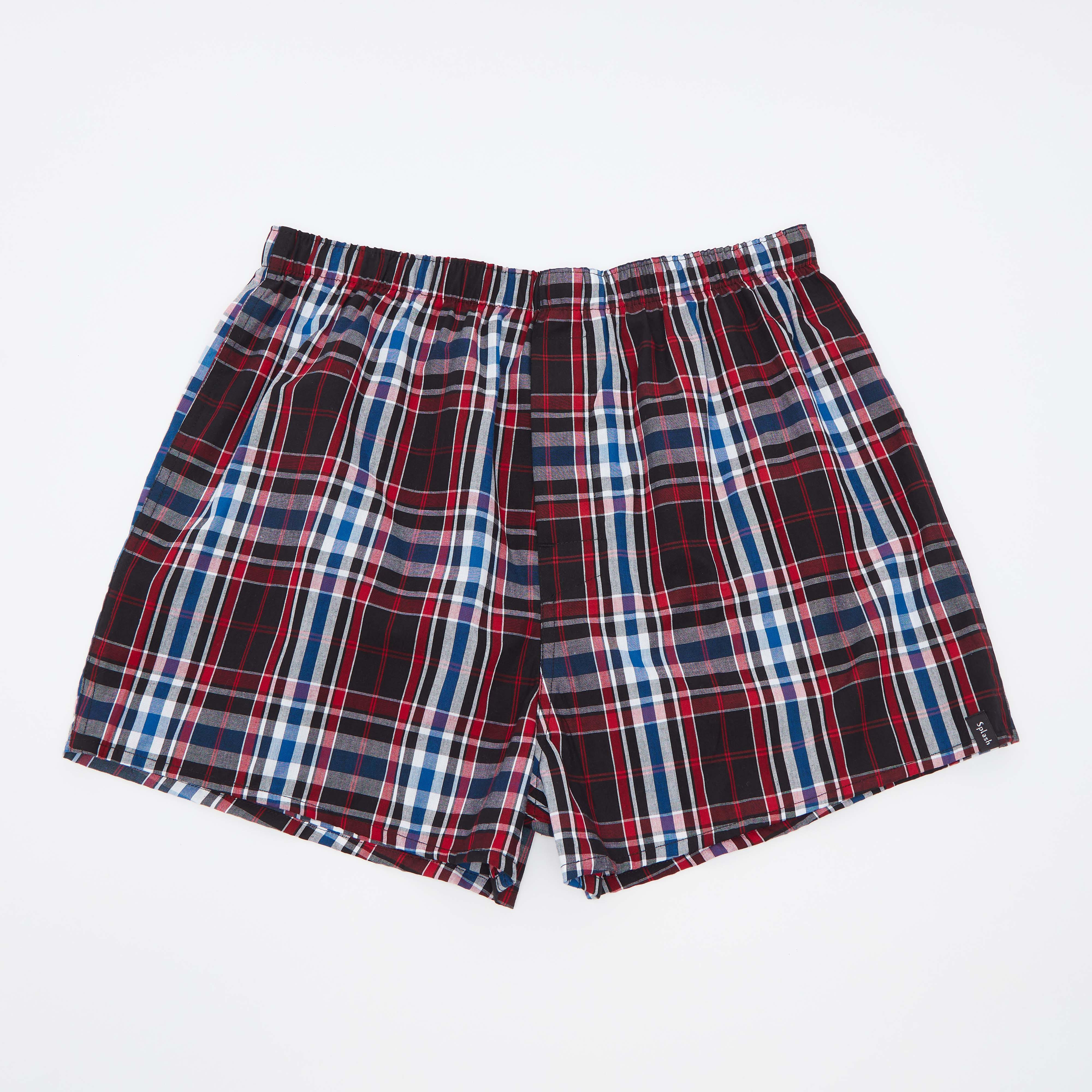 شورتات بوكسر بخصر مطّاطي وطبعات - طقم من 3  قطع-men-clothing-innerwear-underwear-image-2