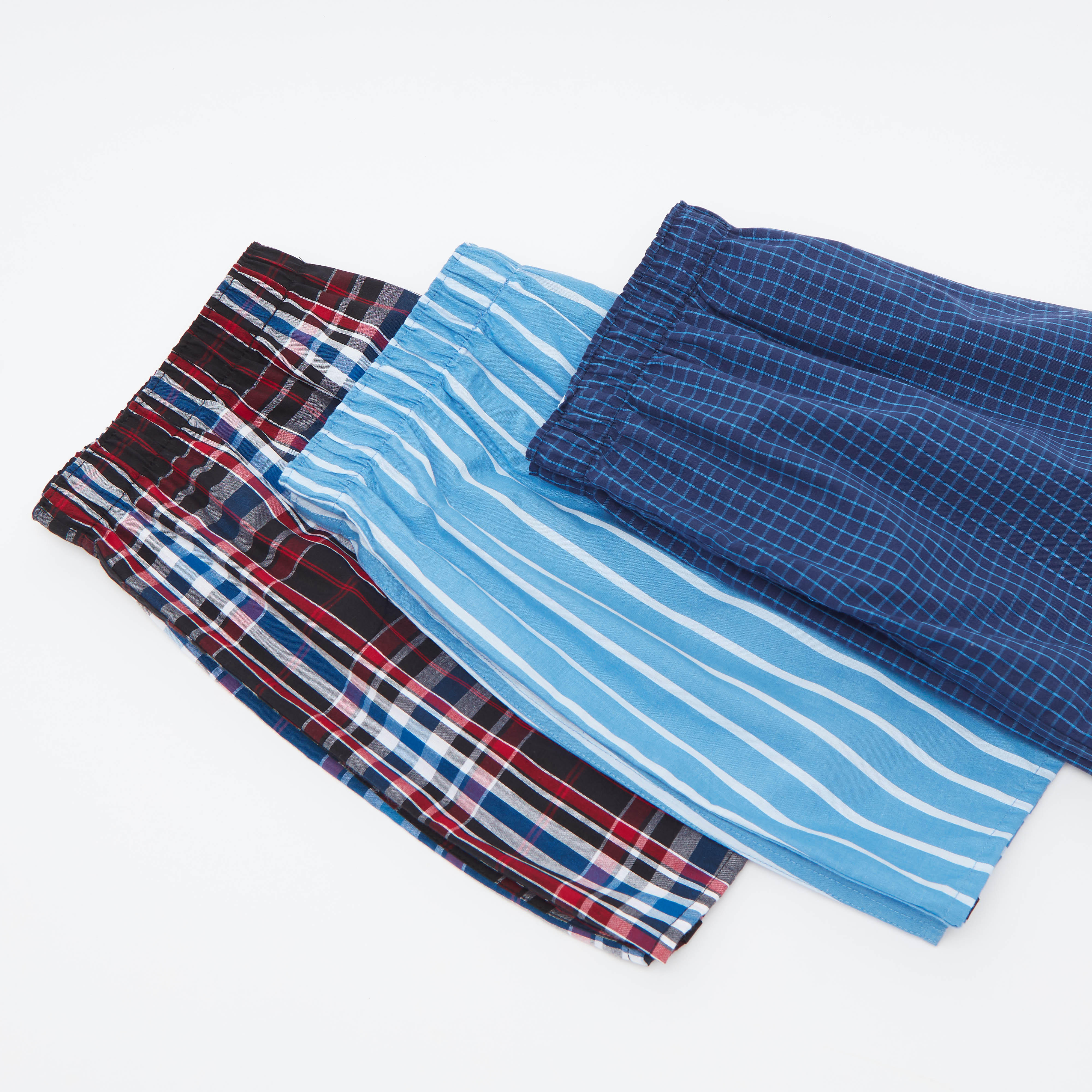 شورتات بوكسر بخصر مطّاطي وطبعات - طقم من 3  قطع-men-clothing-innerwear-underwear-image-3