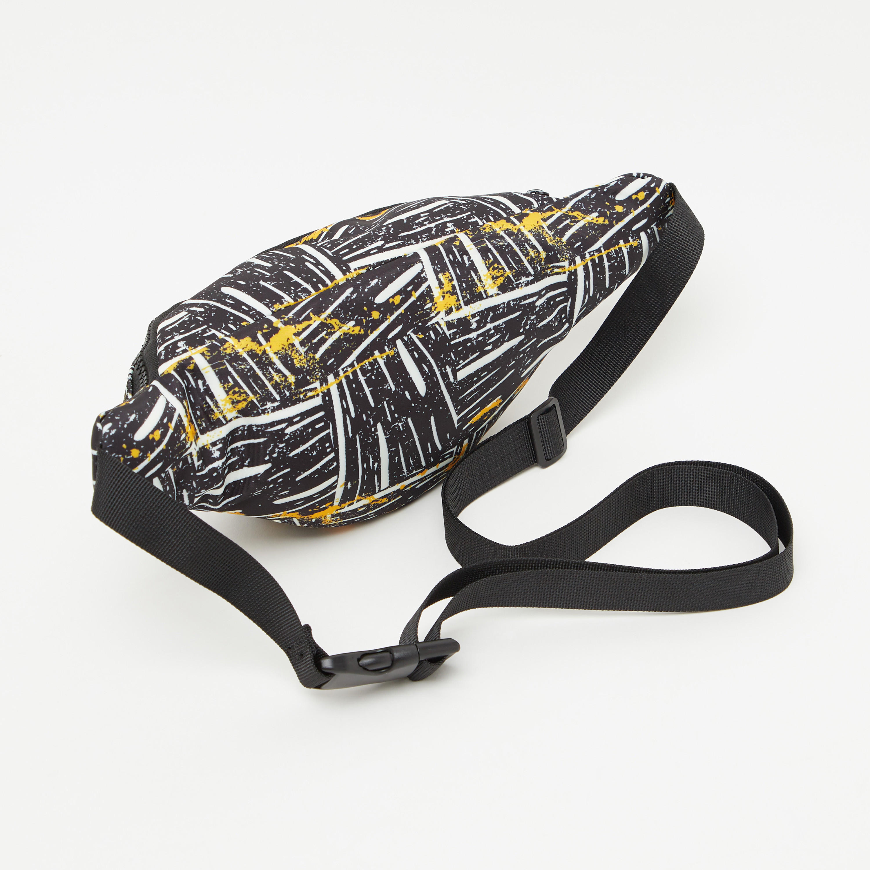 Printed Fanny Pack with Adjustable Strap and Buckle Closure-men-bags-image-4