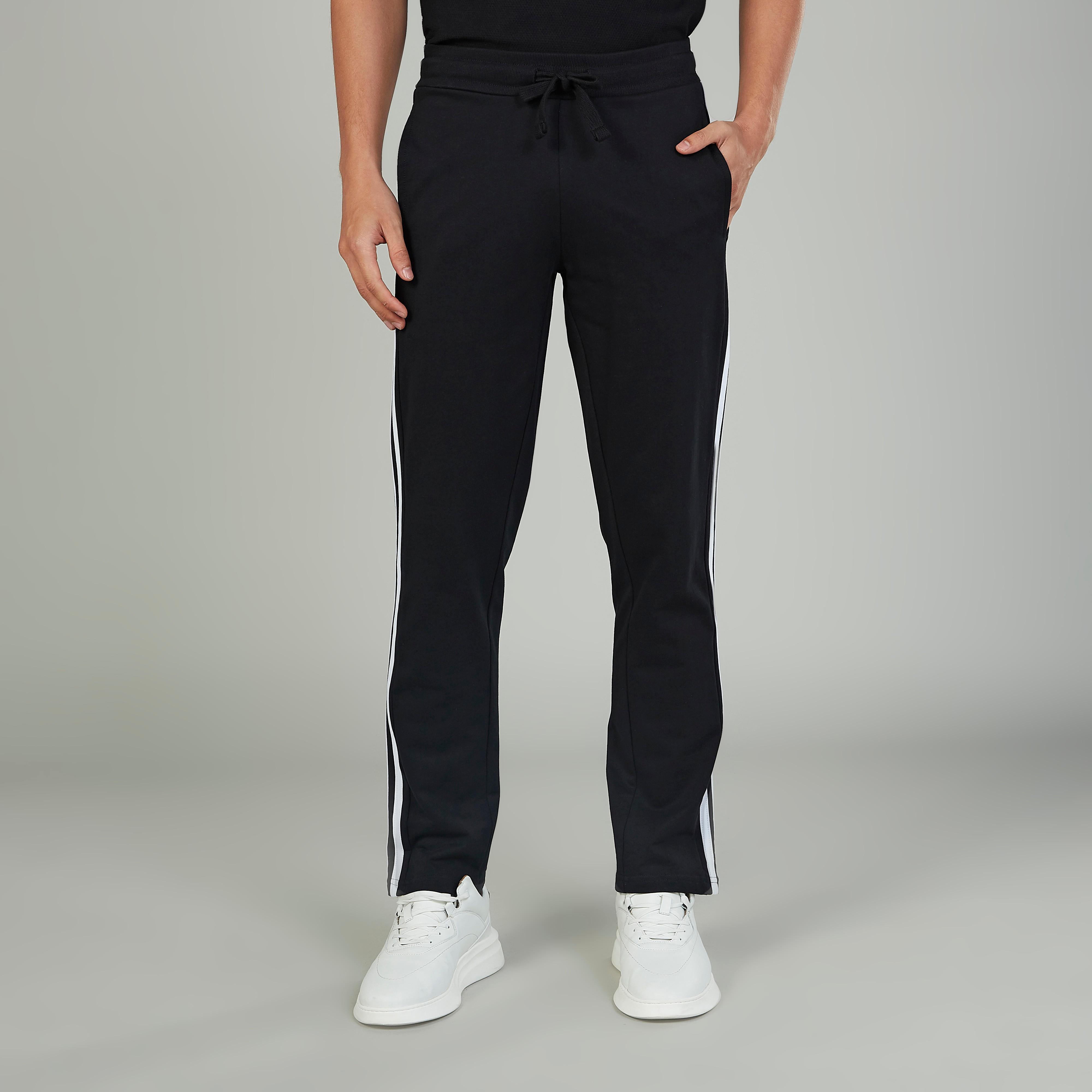 Pants with Pocket and Stripe Detail-men-clothing-bottoms-joggers-image-1
