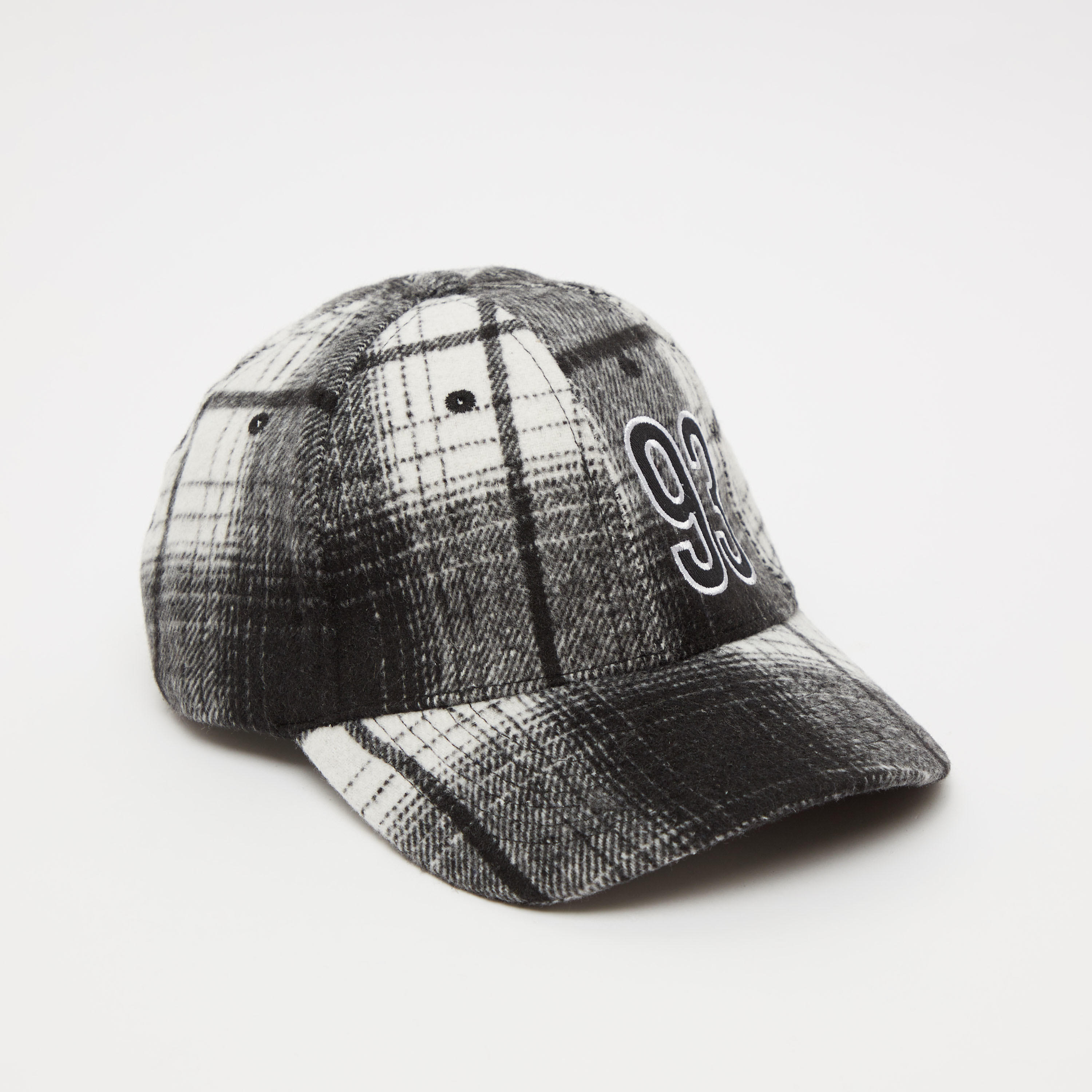 Checked Cap with Clip-On Closure-men-caps-image-1